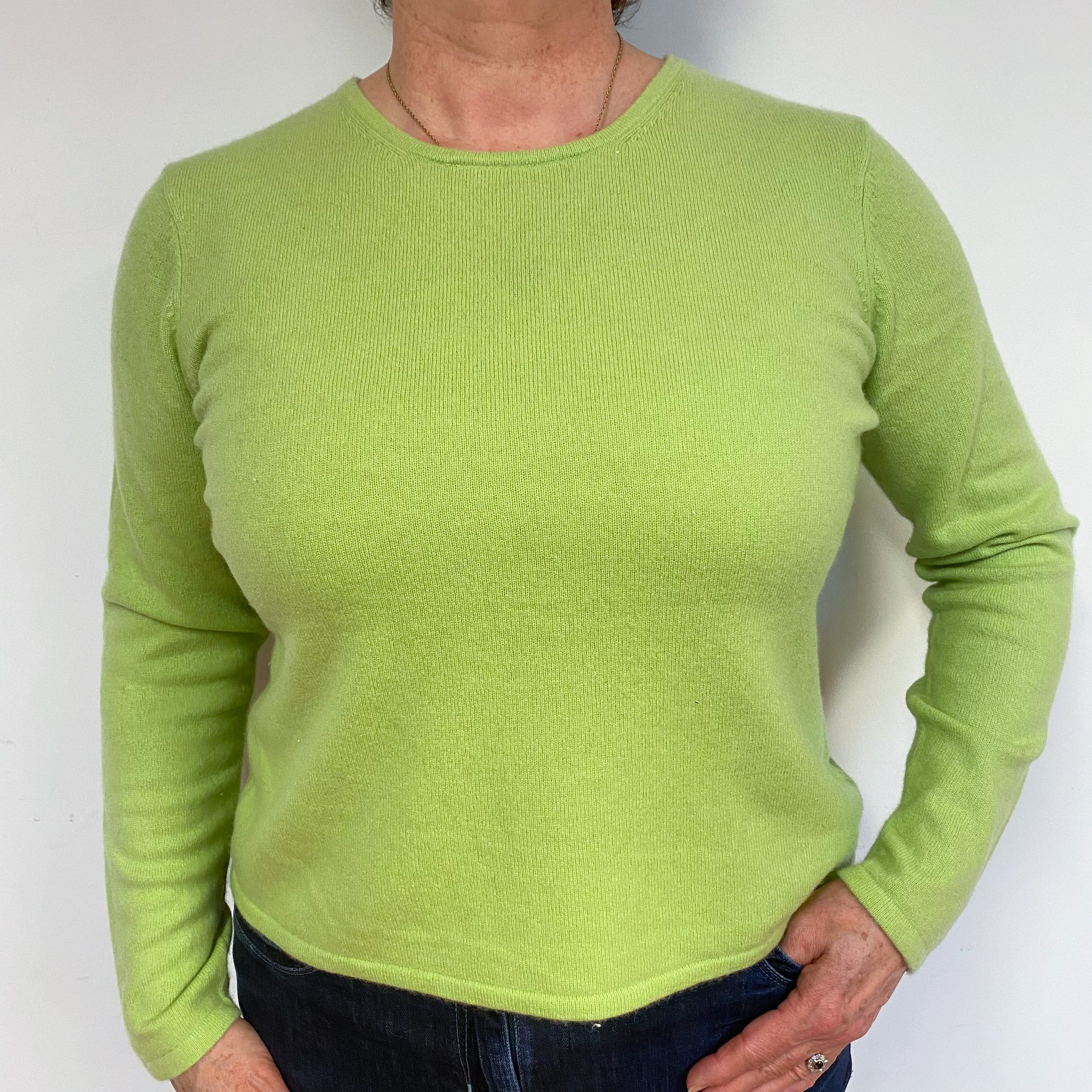 Lime green cashmere clearance sweater