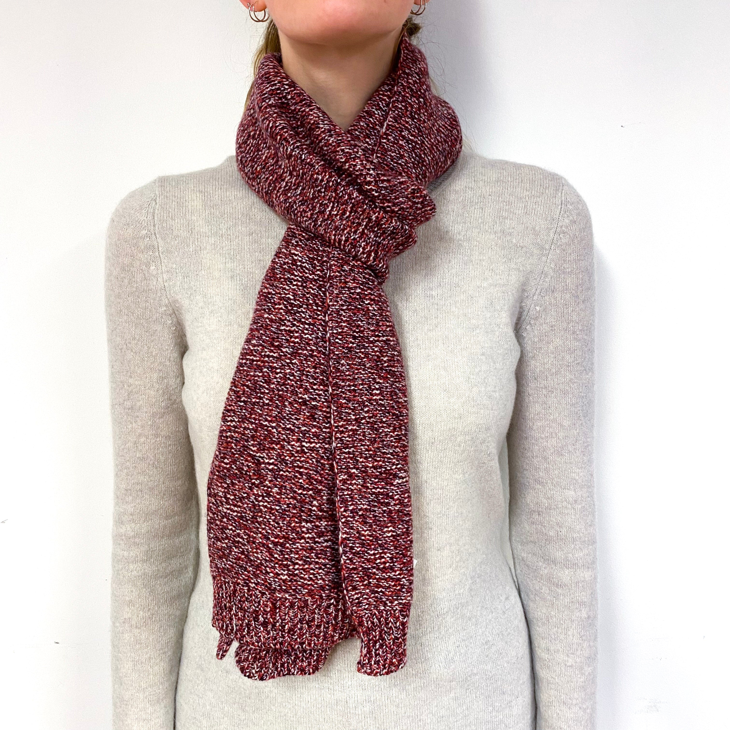 Brand New Scottish Cashmere Scarf Mixed Berry – NEARLY NEW CASHMERE CO.