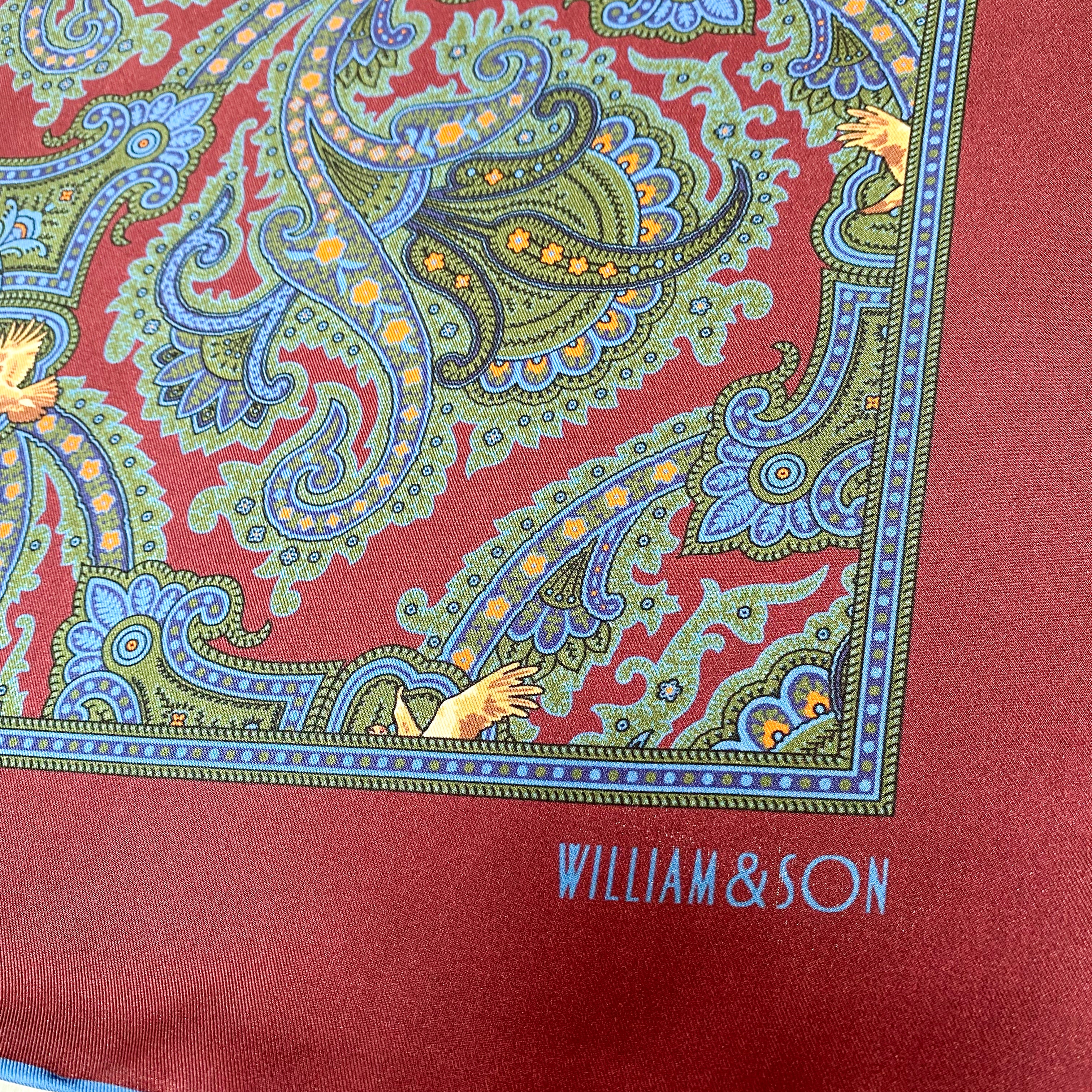 William & Son Game Bird Designer Silk Scarf