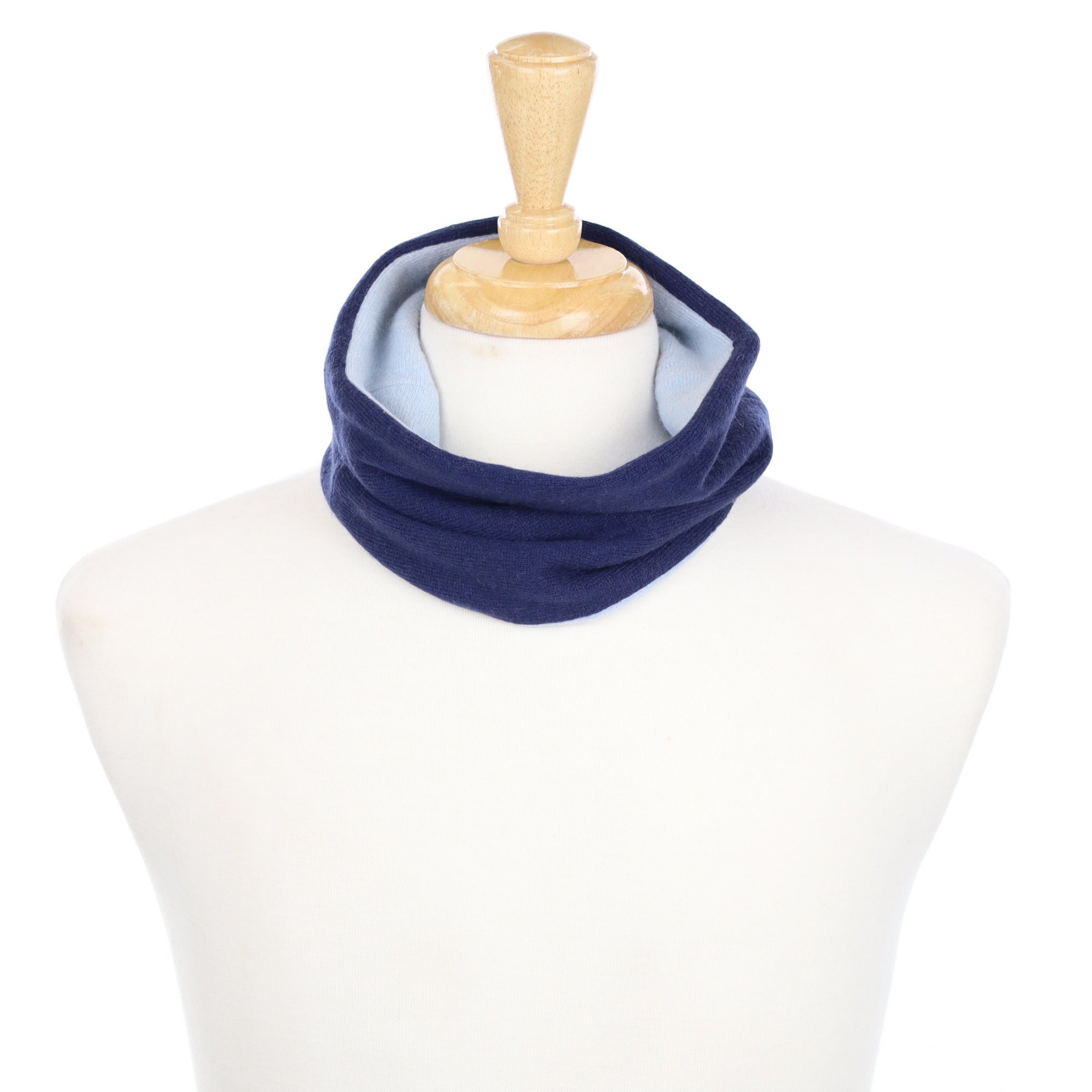 Navy and Ice Blue Neck Warmer