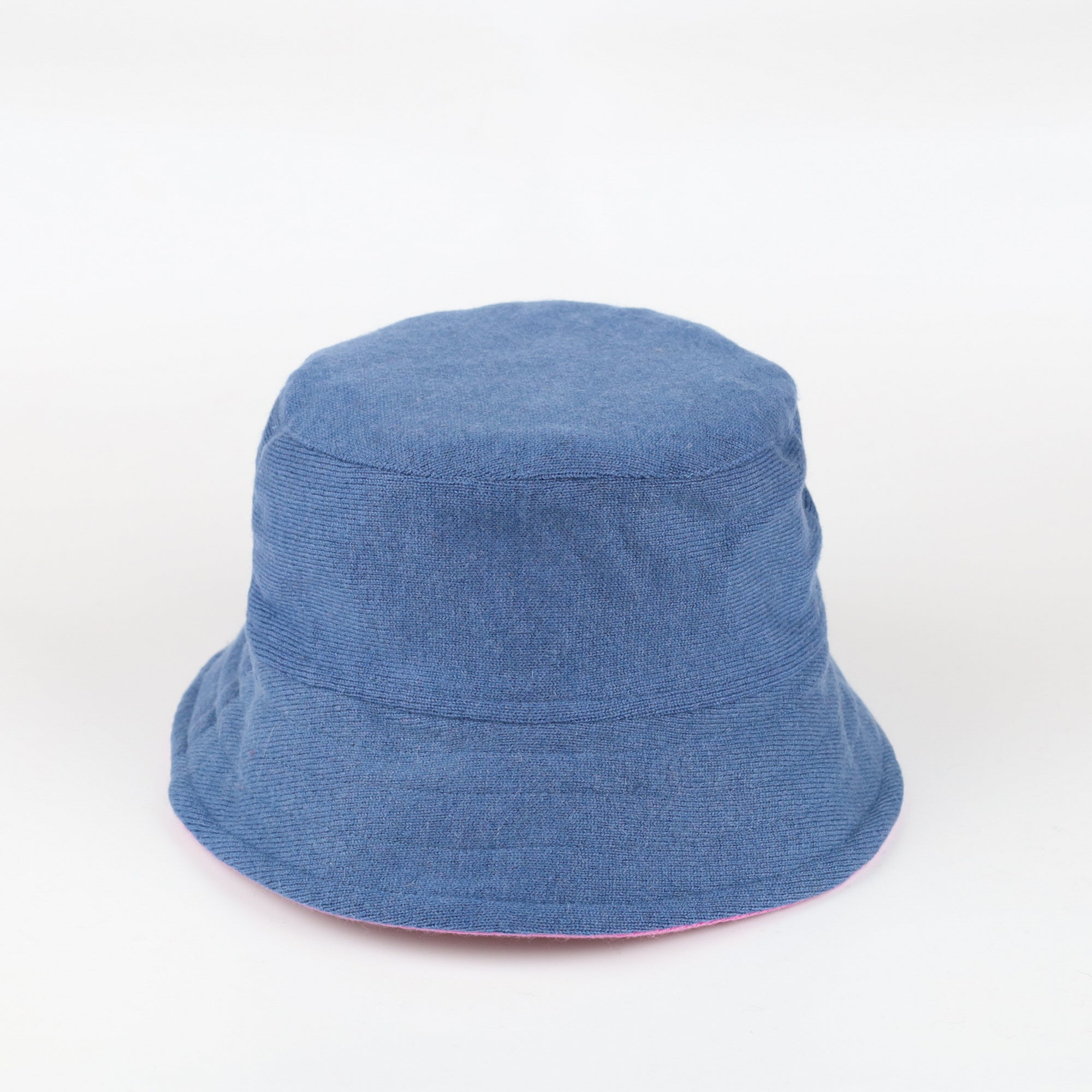 Mauve Pink Reversible Cashmere Bucket Hat Small