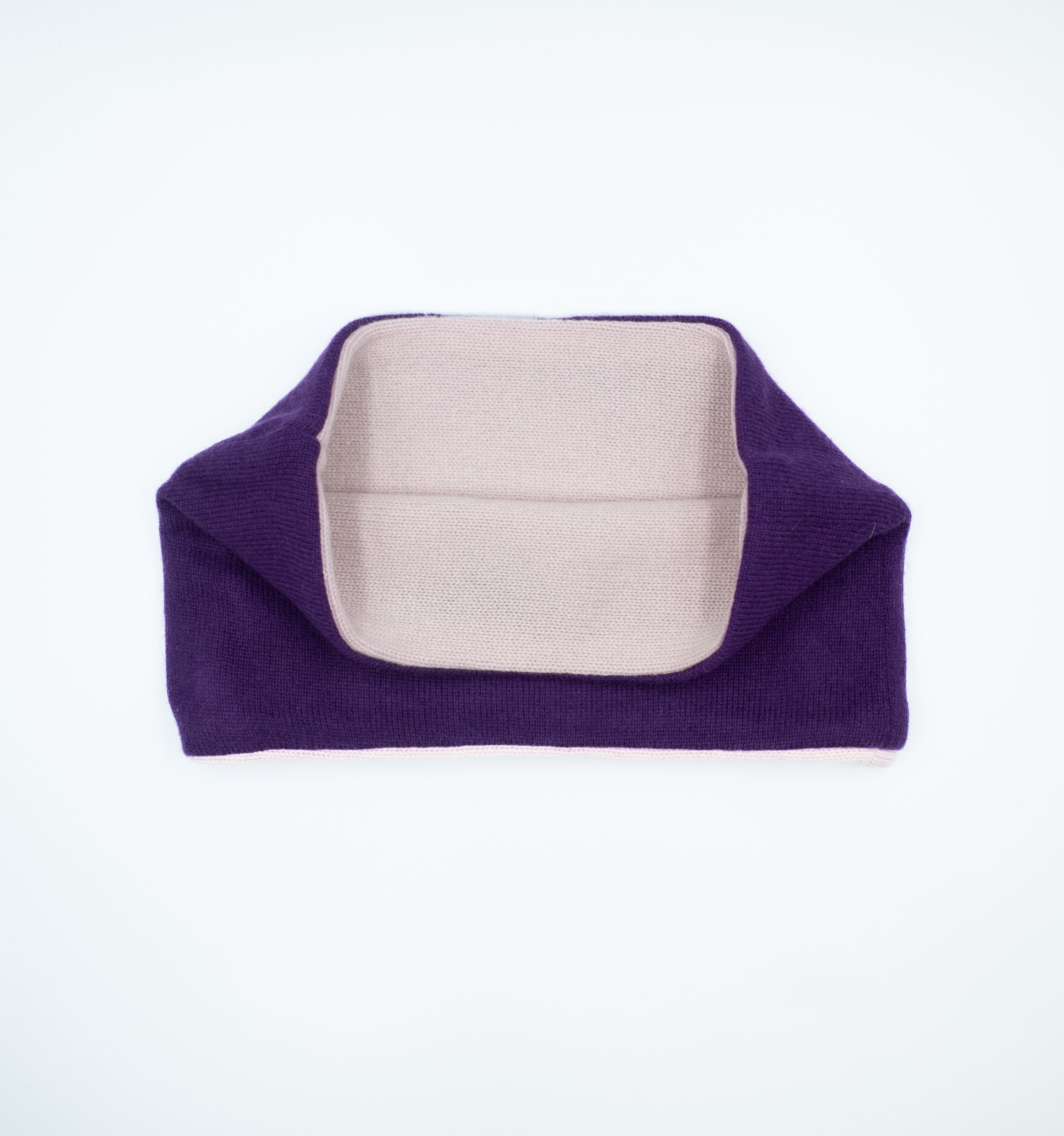 Vivid Violet and Baby Pink Neck Warmer