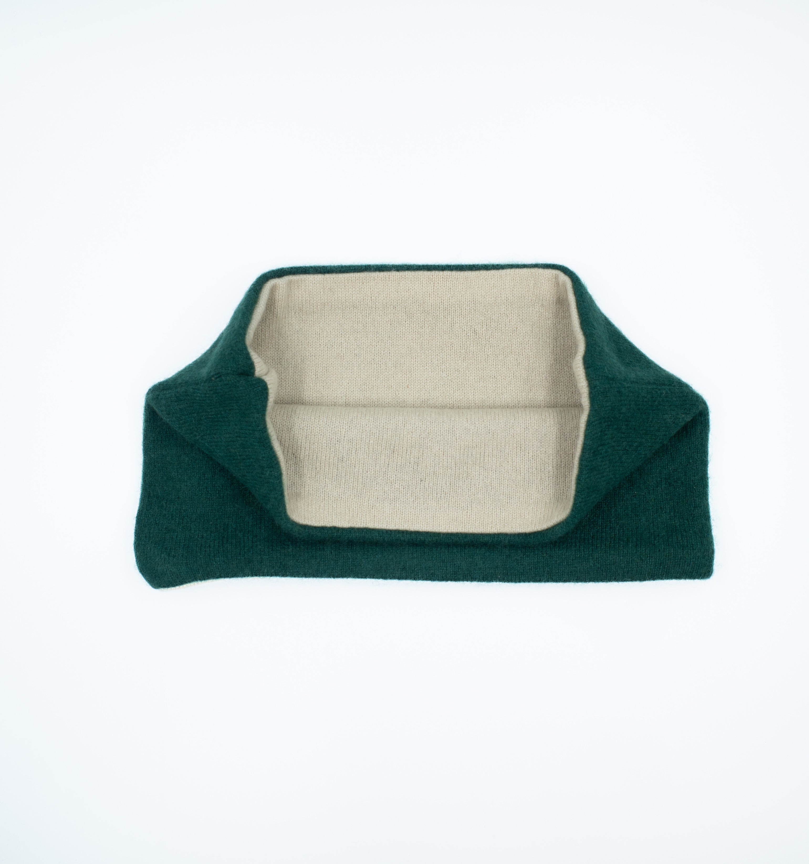 Forest Green and Oatmeal Neck Warmer