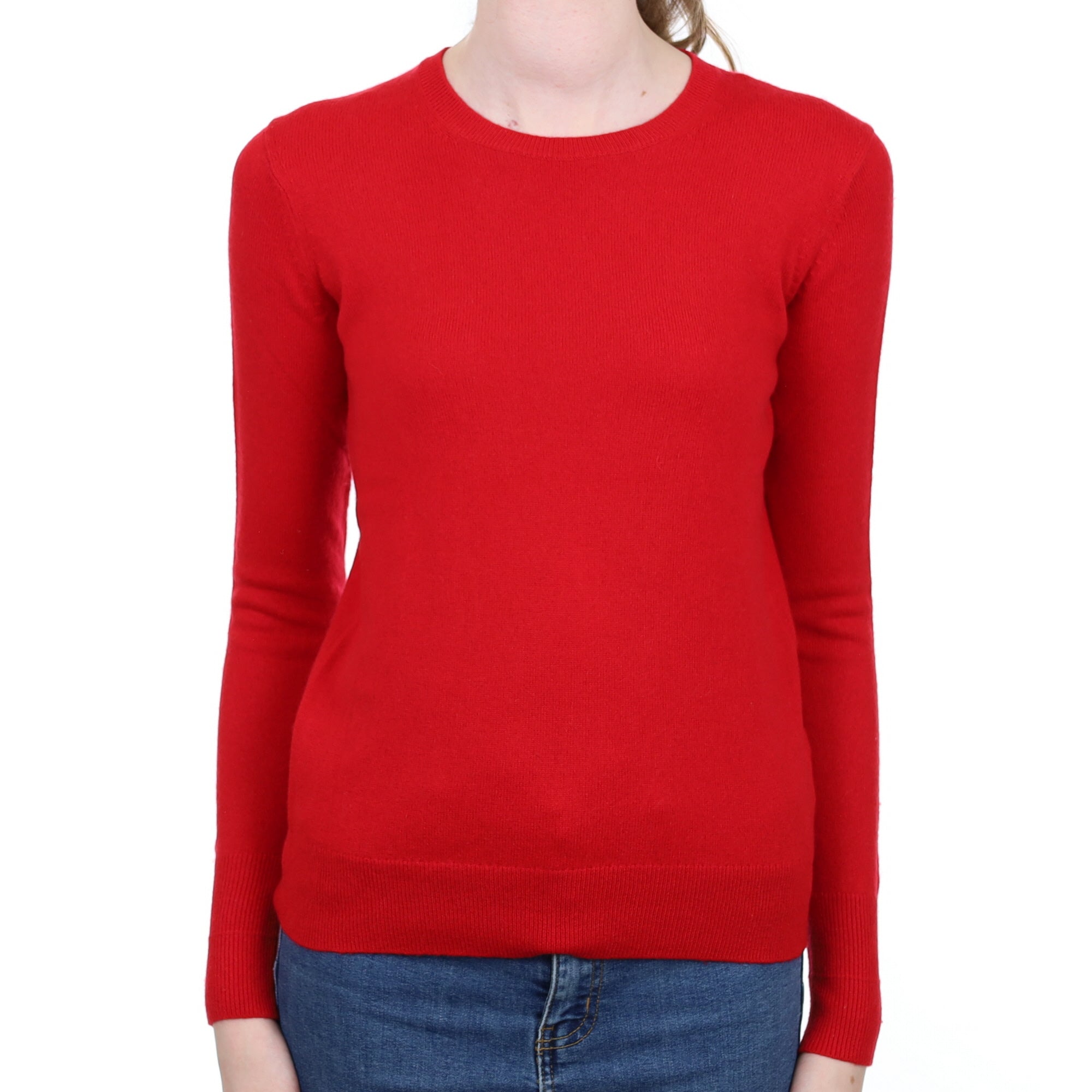 Everlane Scarlet Red Cashmere Crew Neck Jumper Extra Small