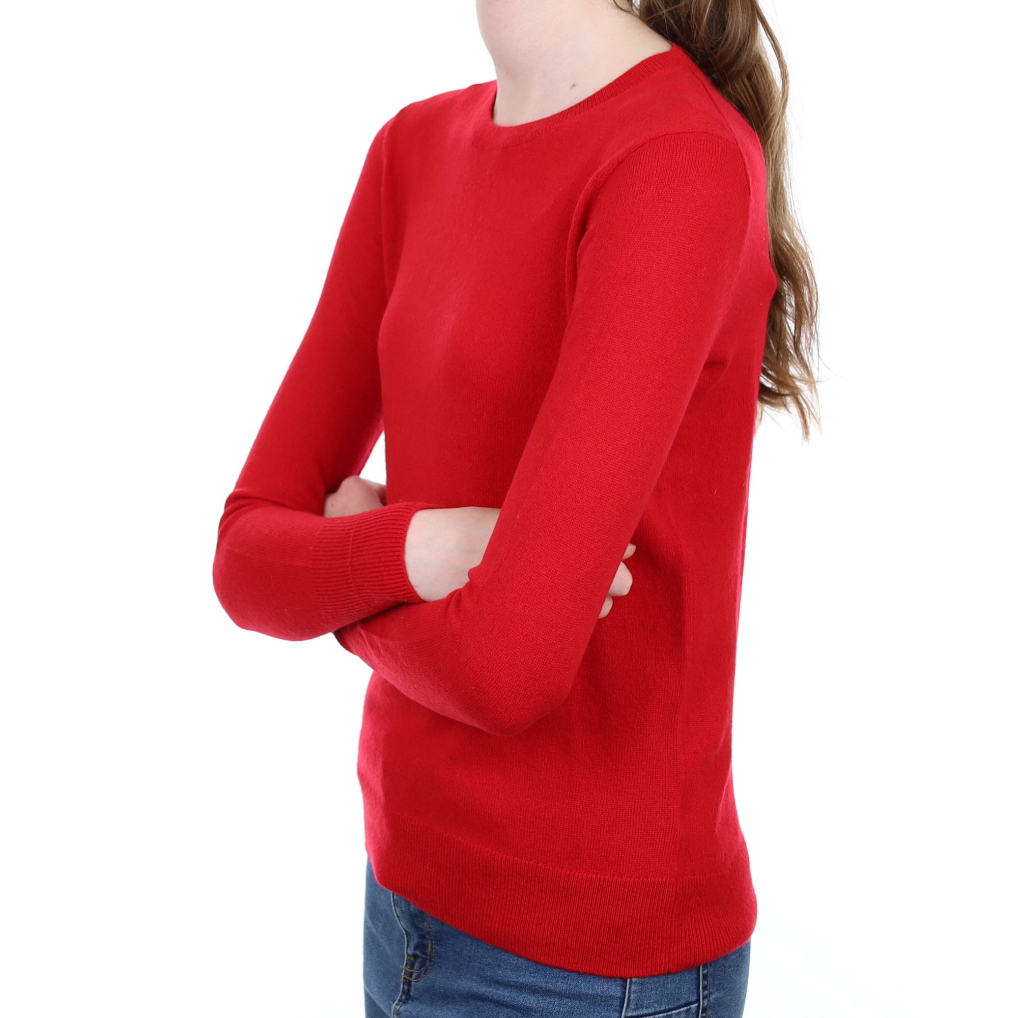 Everlane Scarlet Red Cashmere Crew Neck Jumper Extra Small