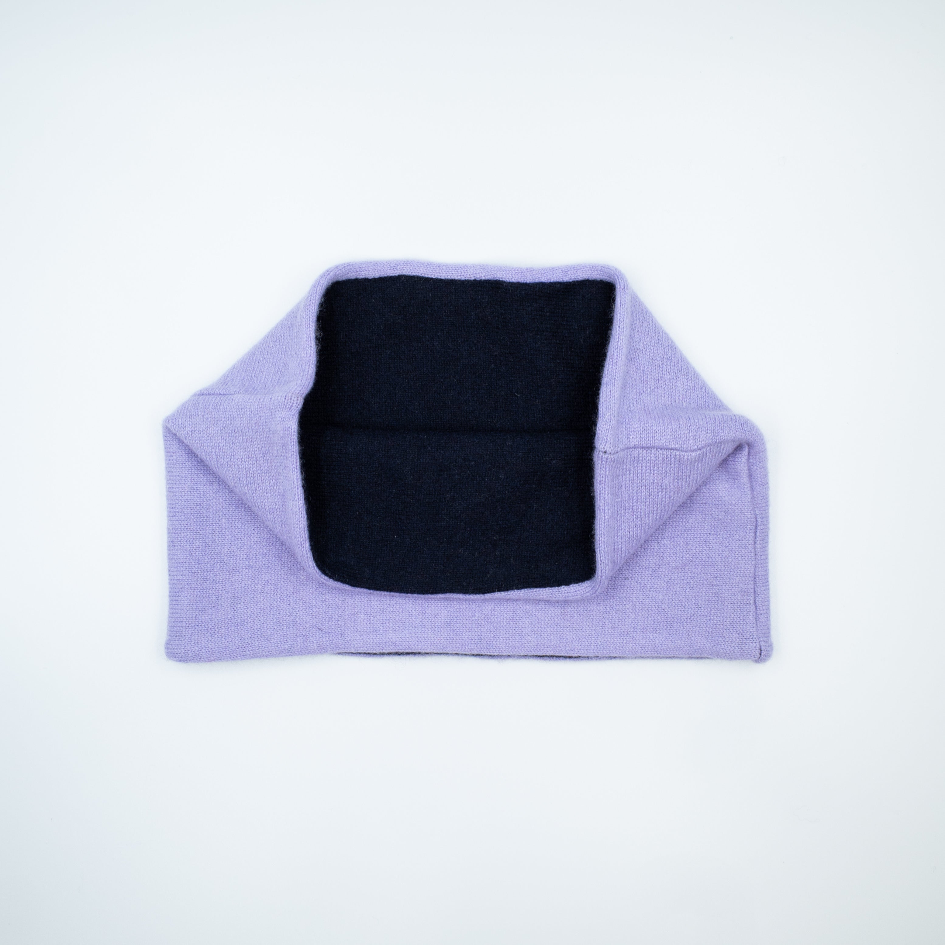 Navy Blue and Light Purple Neck Warmer