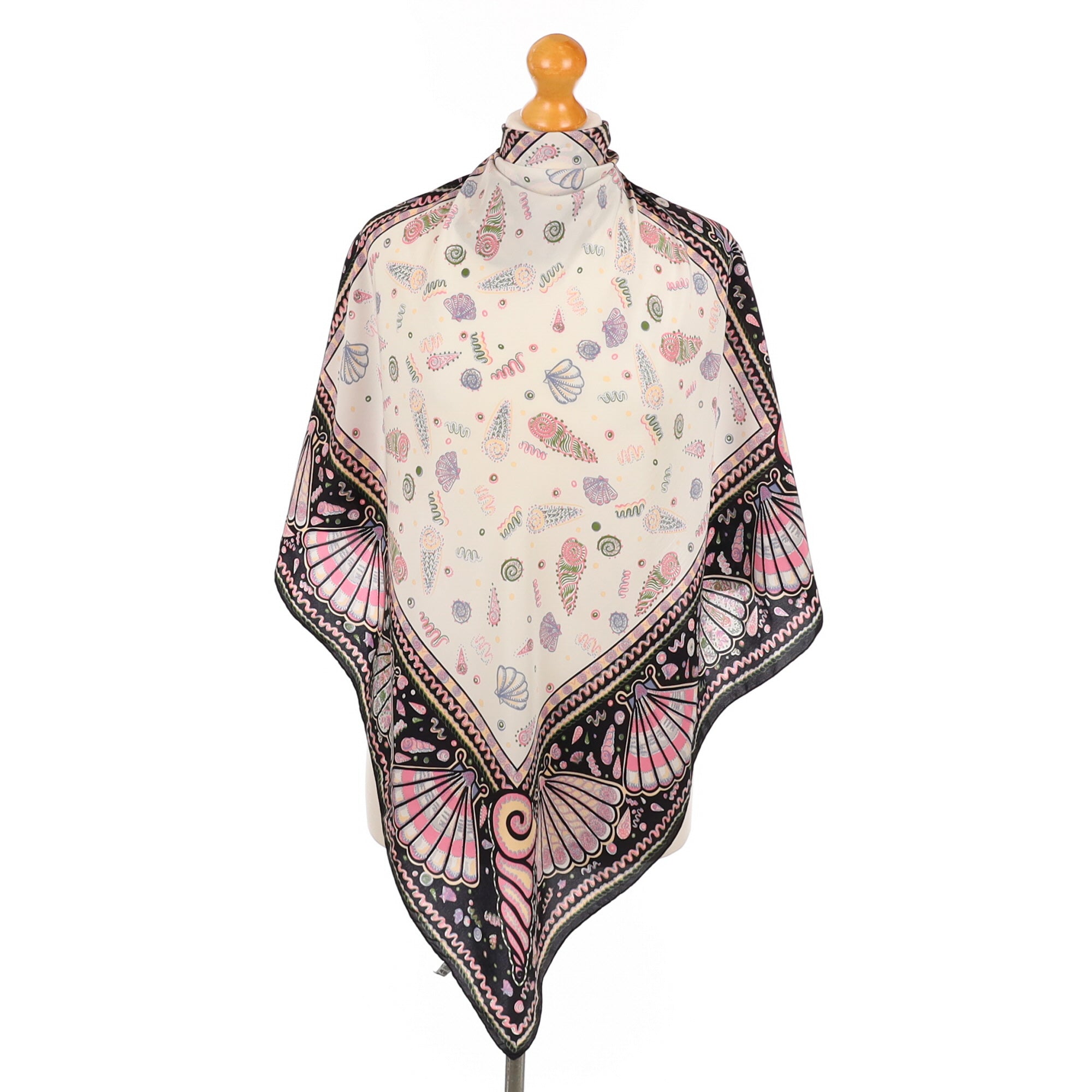 Zandra Rhodes Shell Design Silk Scarf