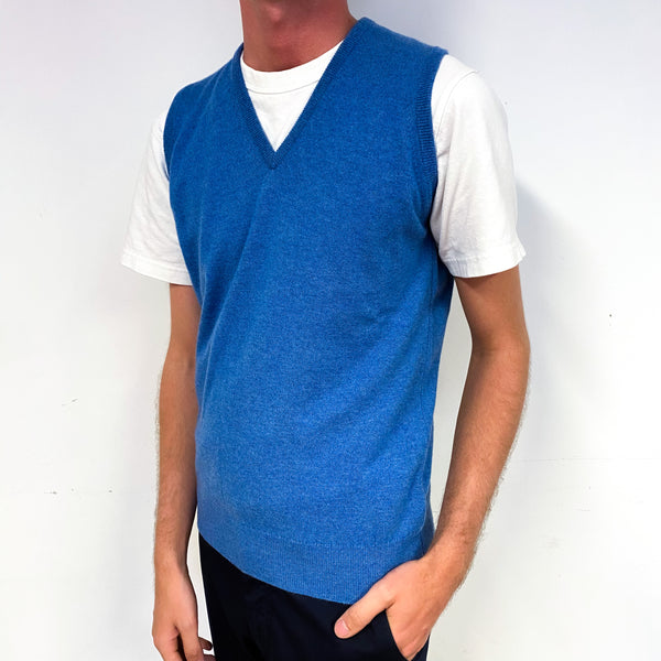 Men's cashmere hot sale sleeveless jumper