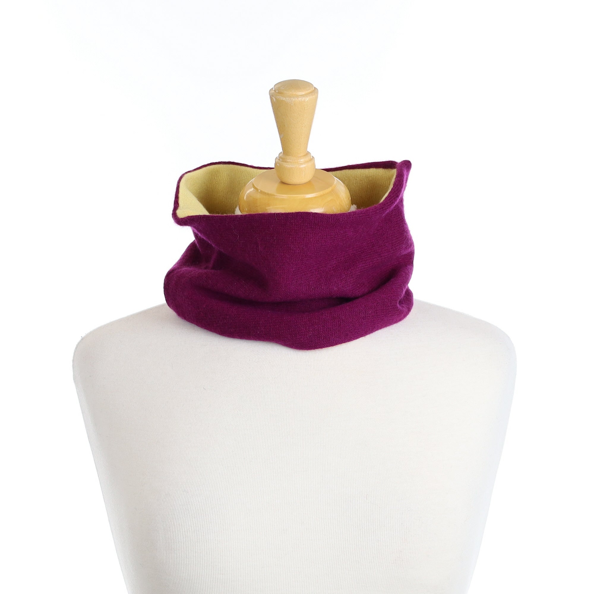 Deep Magenta and Yellow Neck Warmer