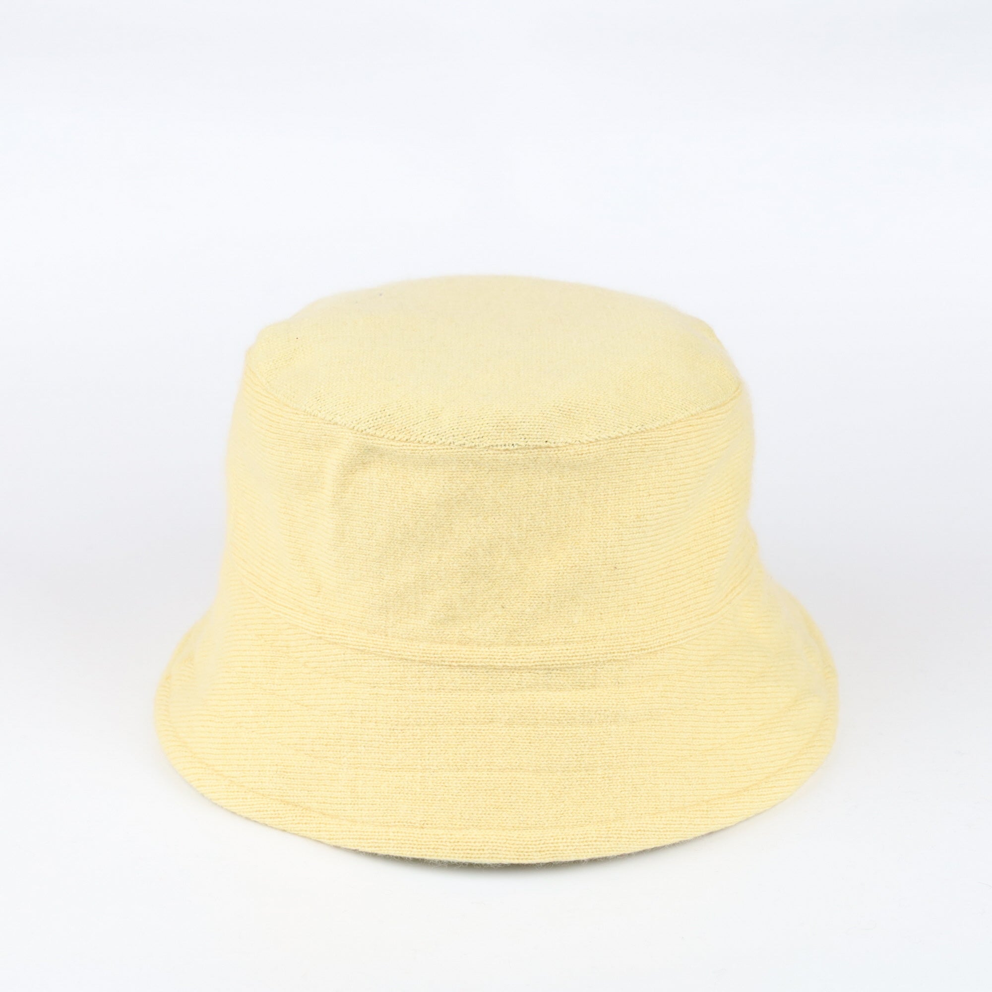 Key Lime Green Reversible Cashmere Bucket Hat Medium