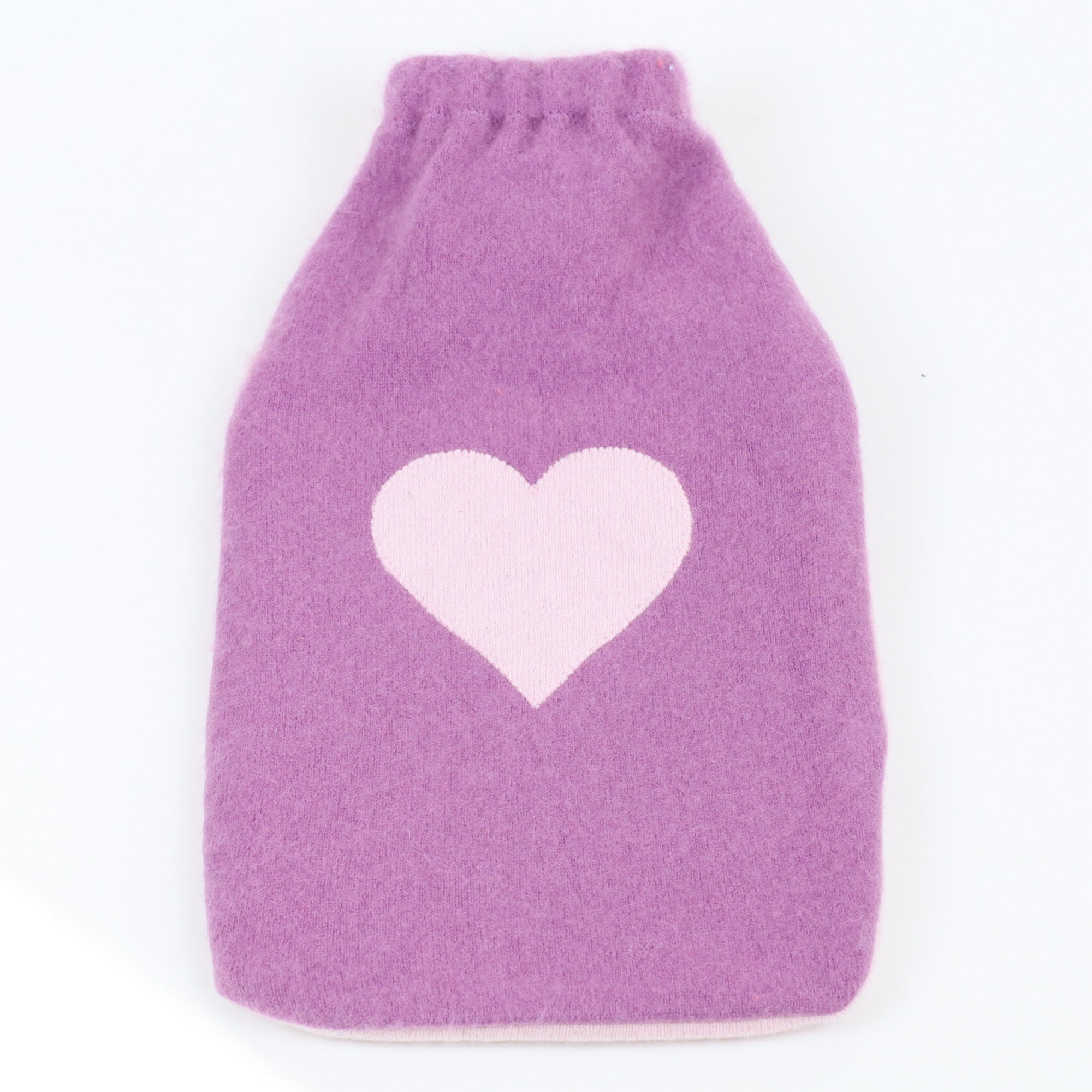 Heather Purple and Pink Large Cashmere Hot Water Bottle