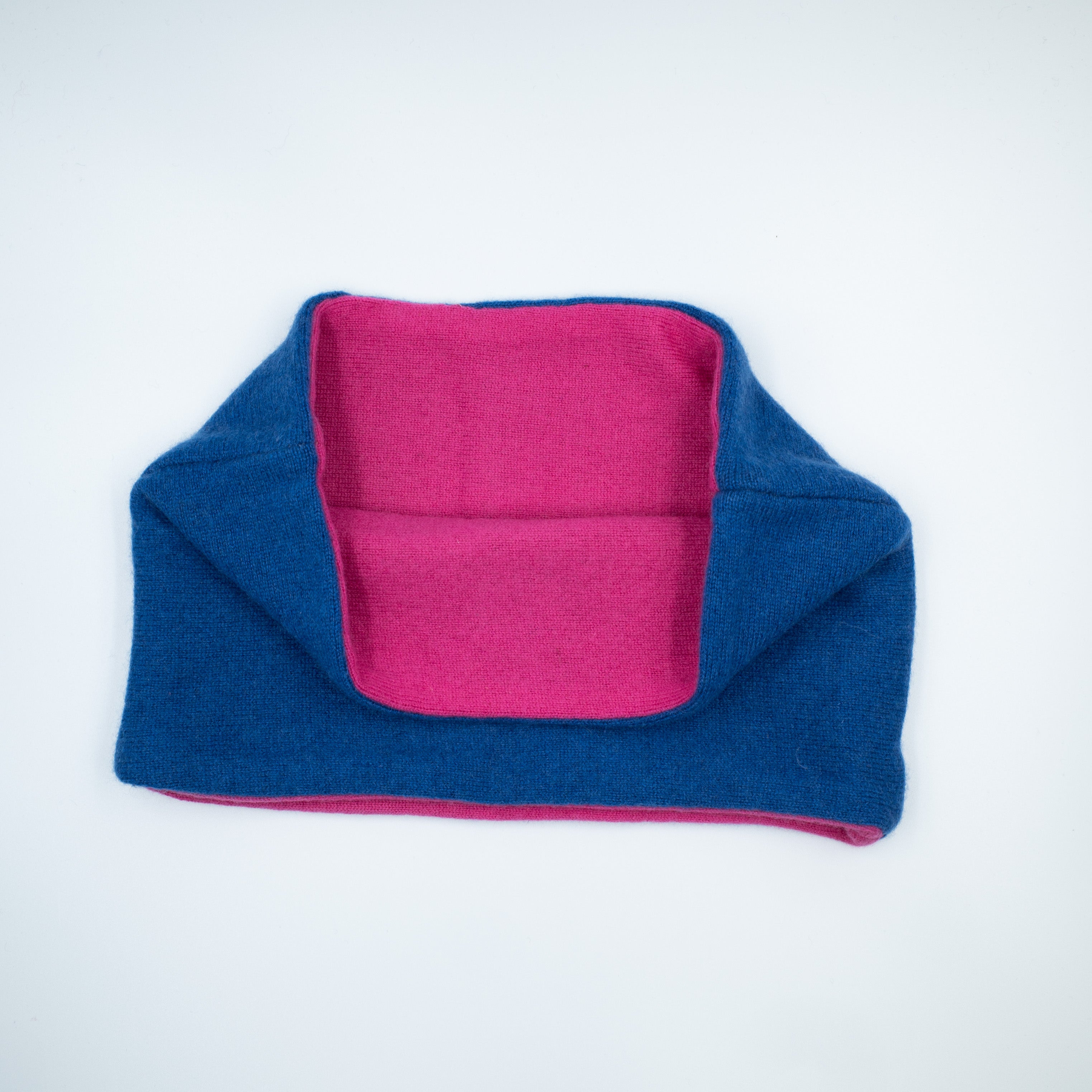 Cobalt Blue and Hot Pink Neck Warmer