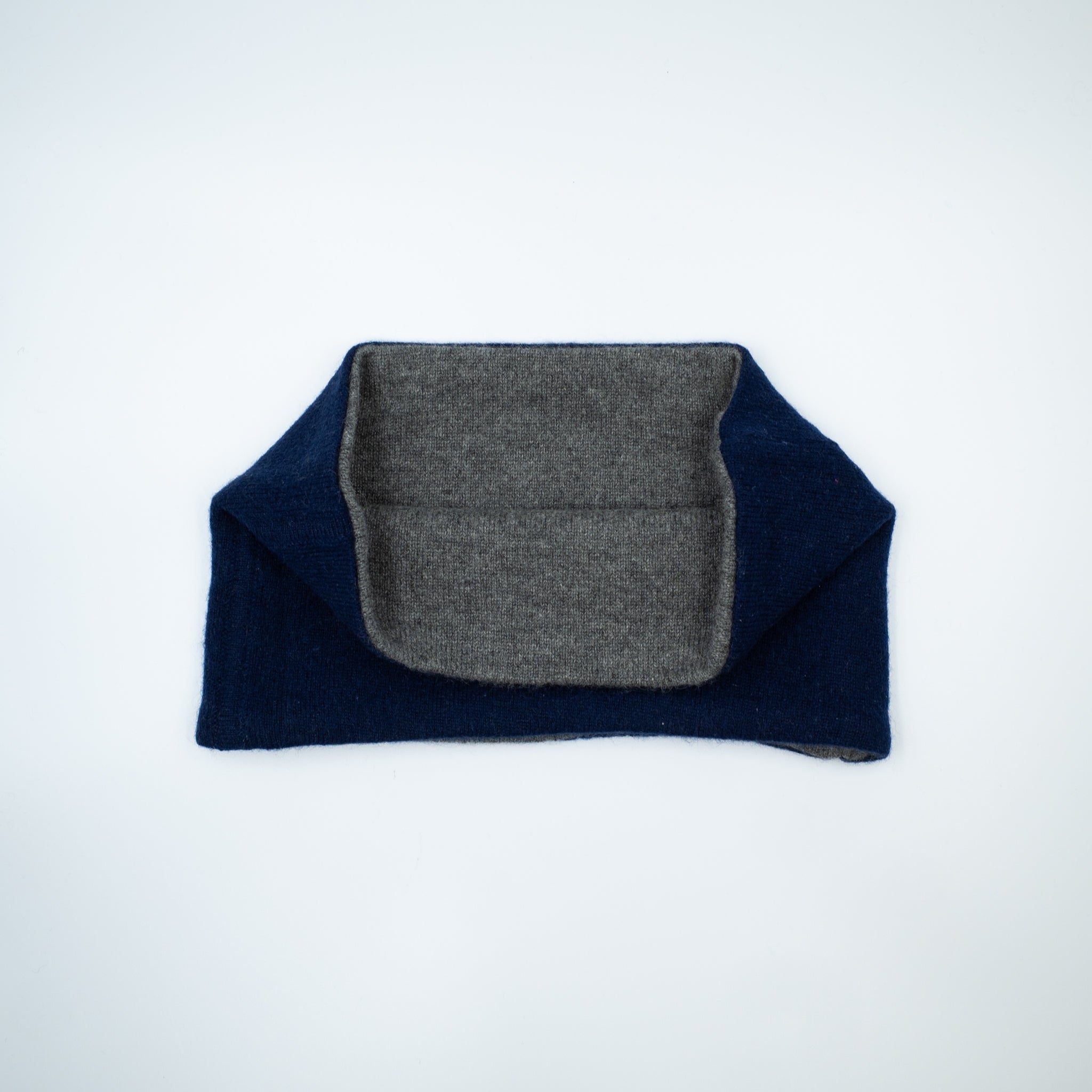 Men’s Navy and Smoke Grey Neck Warmer