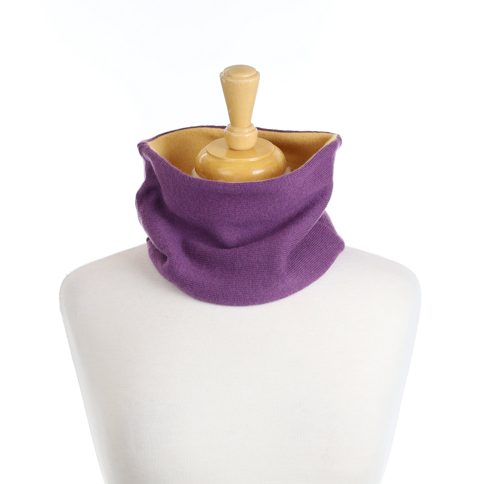 Heather Purple and Yellow Neck Warmer