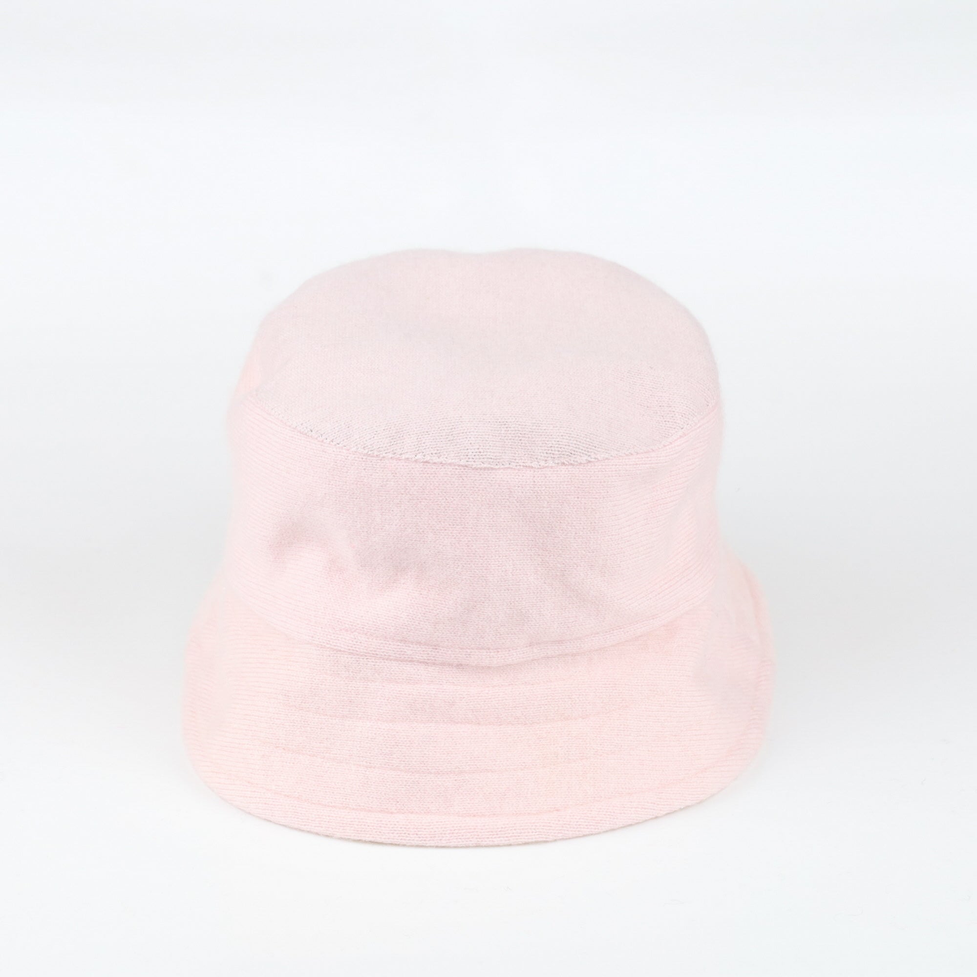 Vanilla Cream Reversible Cashmere Bucket Hat Small