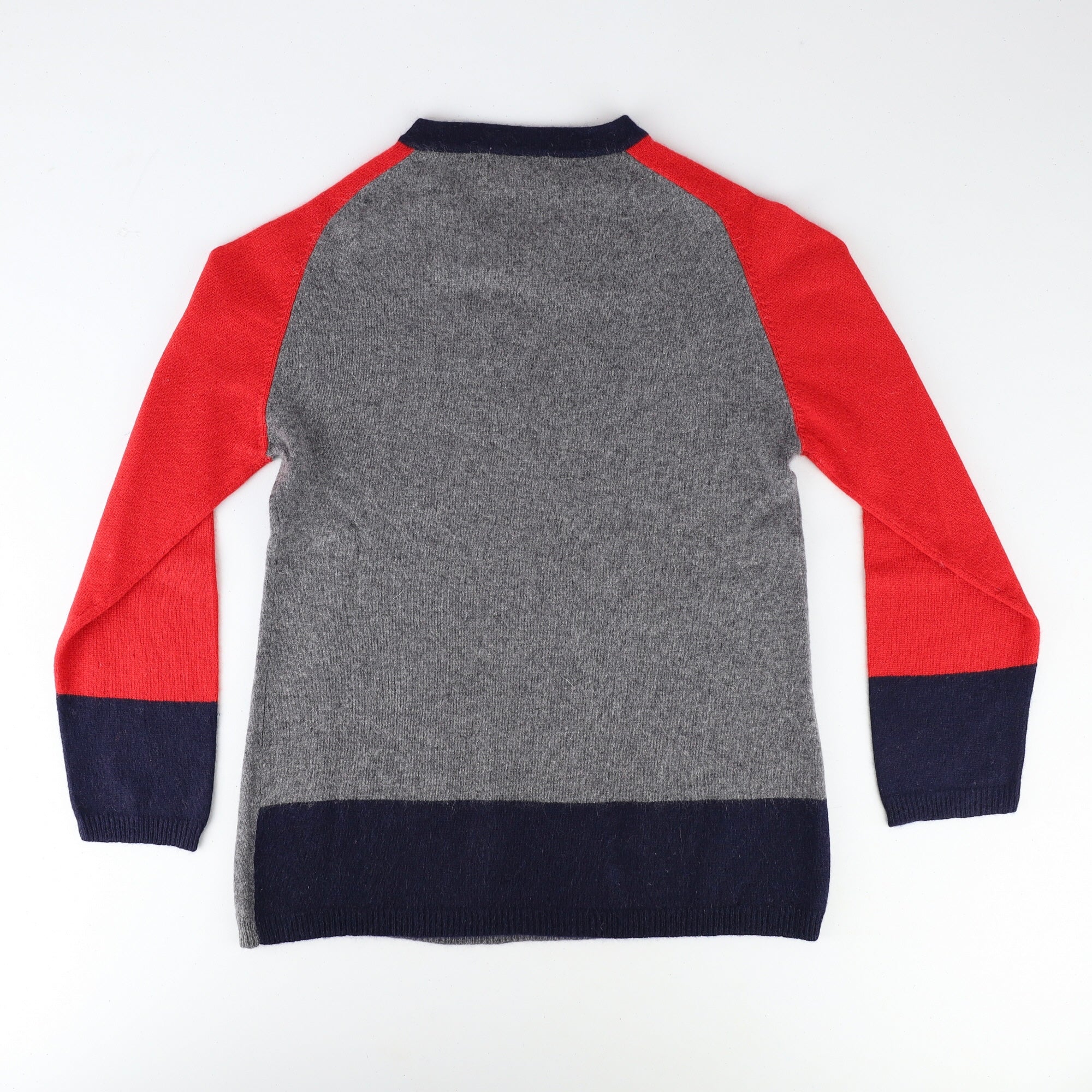 Children’s Slate Grey, Red and Navy Jumper Age 11-12