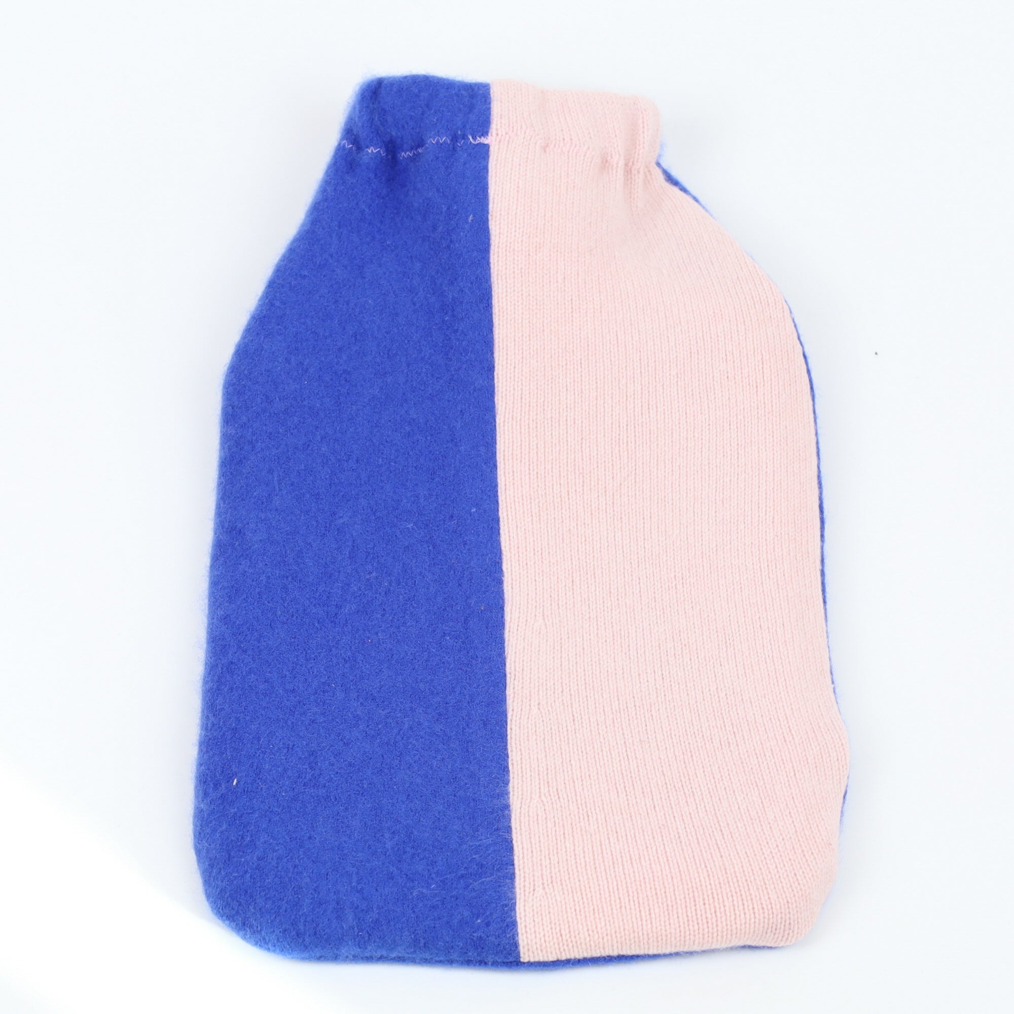 Cobalt and Ice Pink Large Cashmere Hot Water Bottle