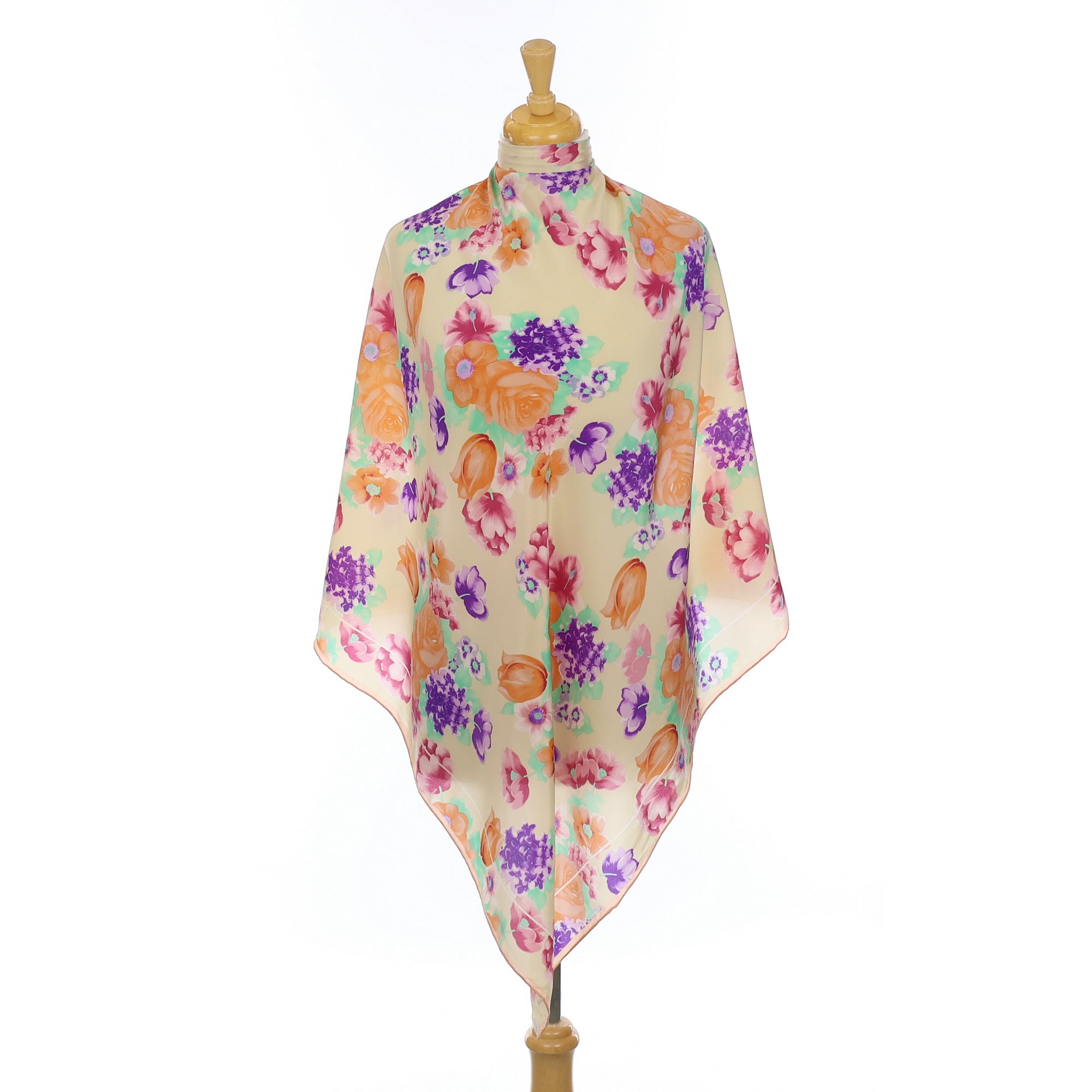 Codello Floral Chiffon Silk Scarf