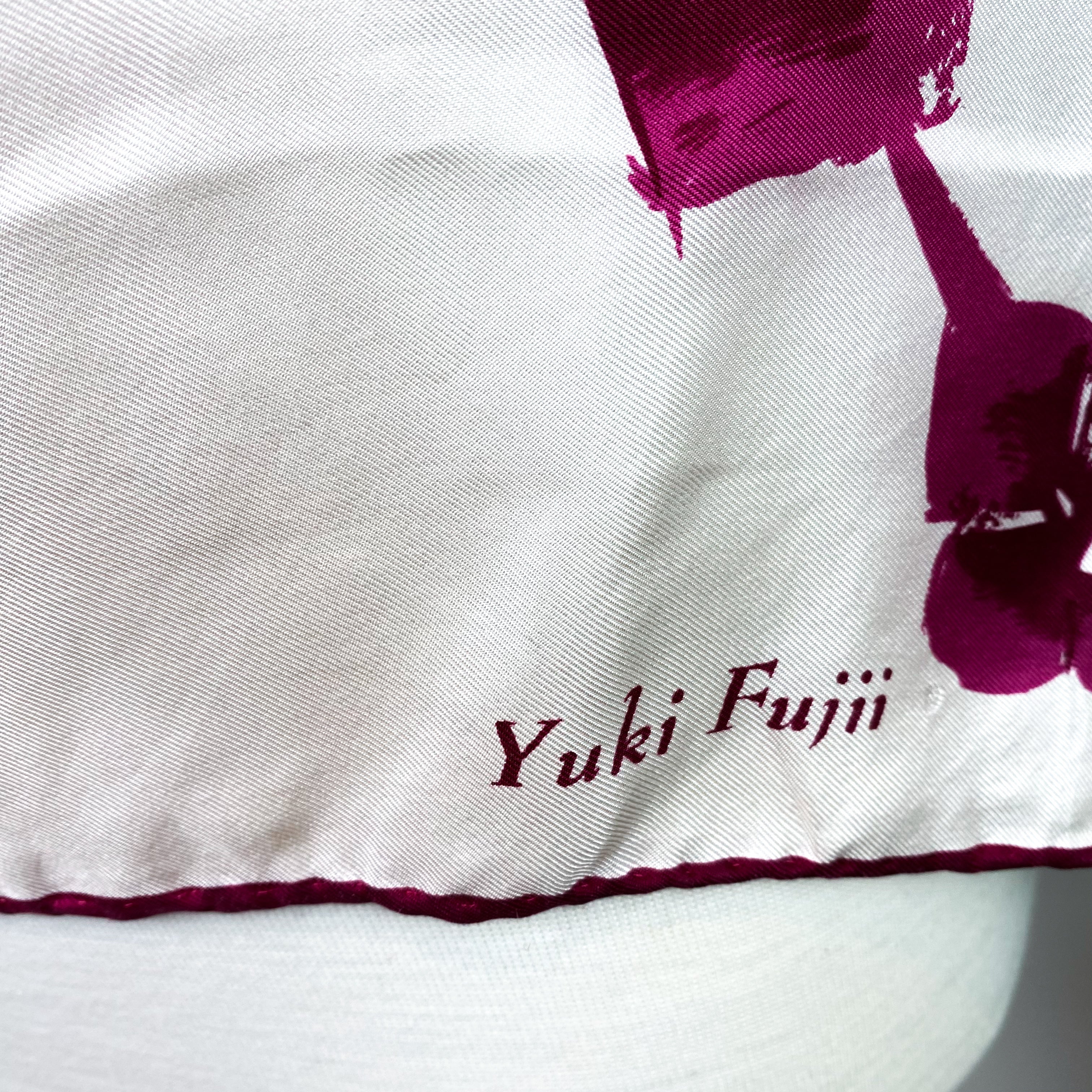 Yuki Fujii Floral Vintage Silk Scarf