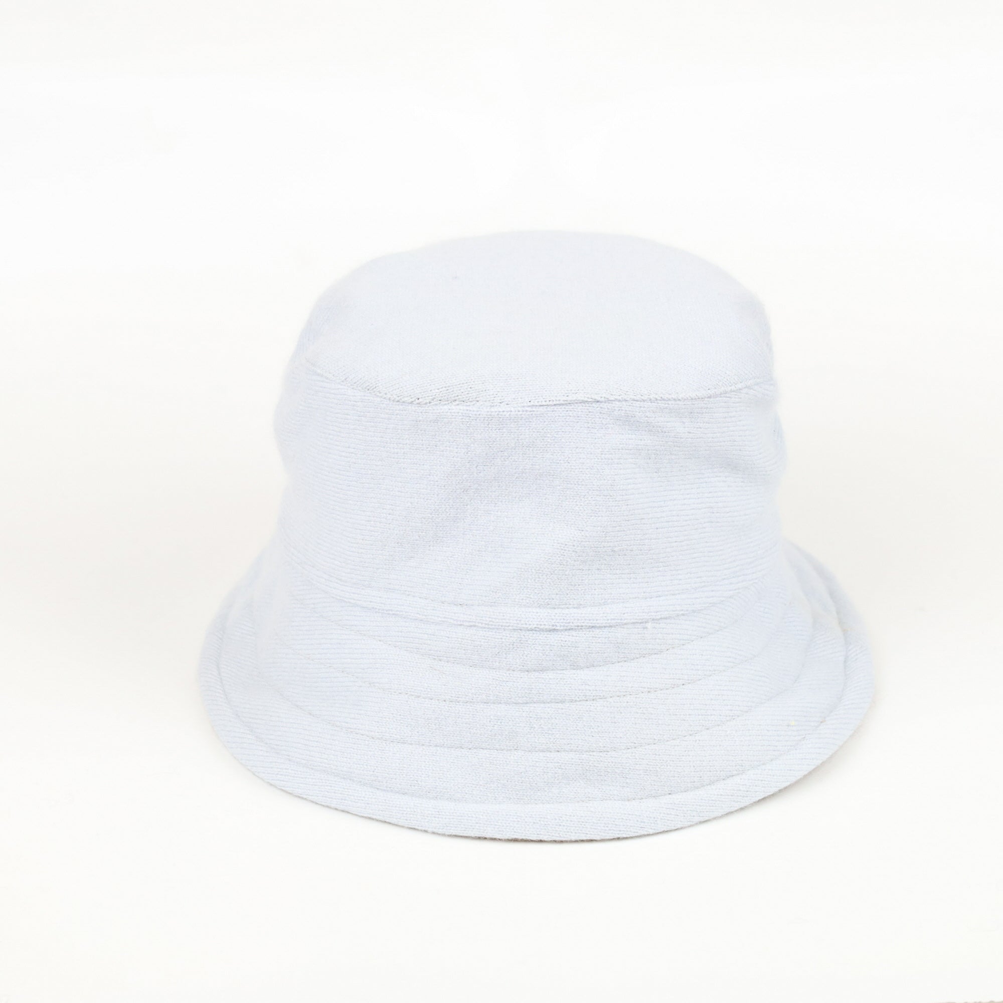 Ice Blue Reversible Cashmere Bucket Hat Small