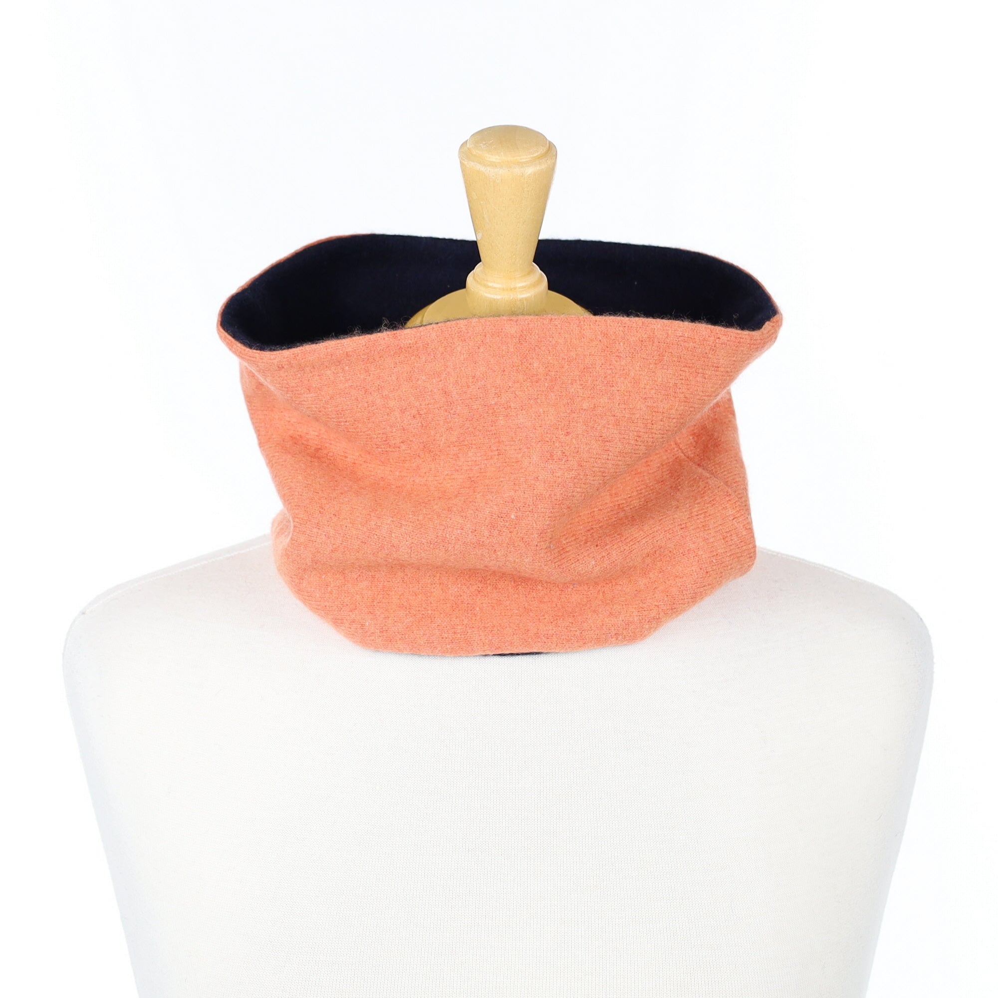 Sienna and Dark Navy Neck Warmer