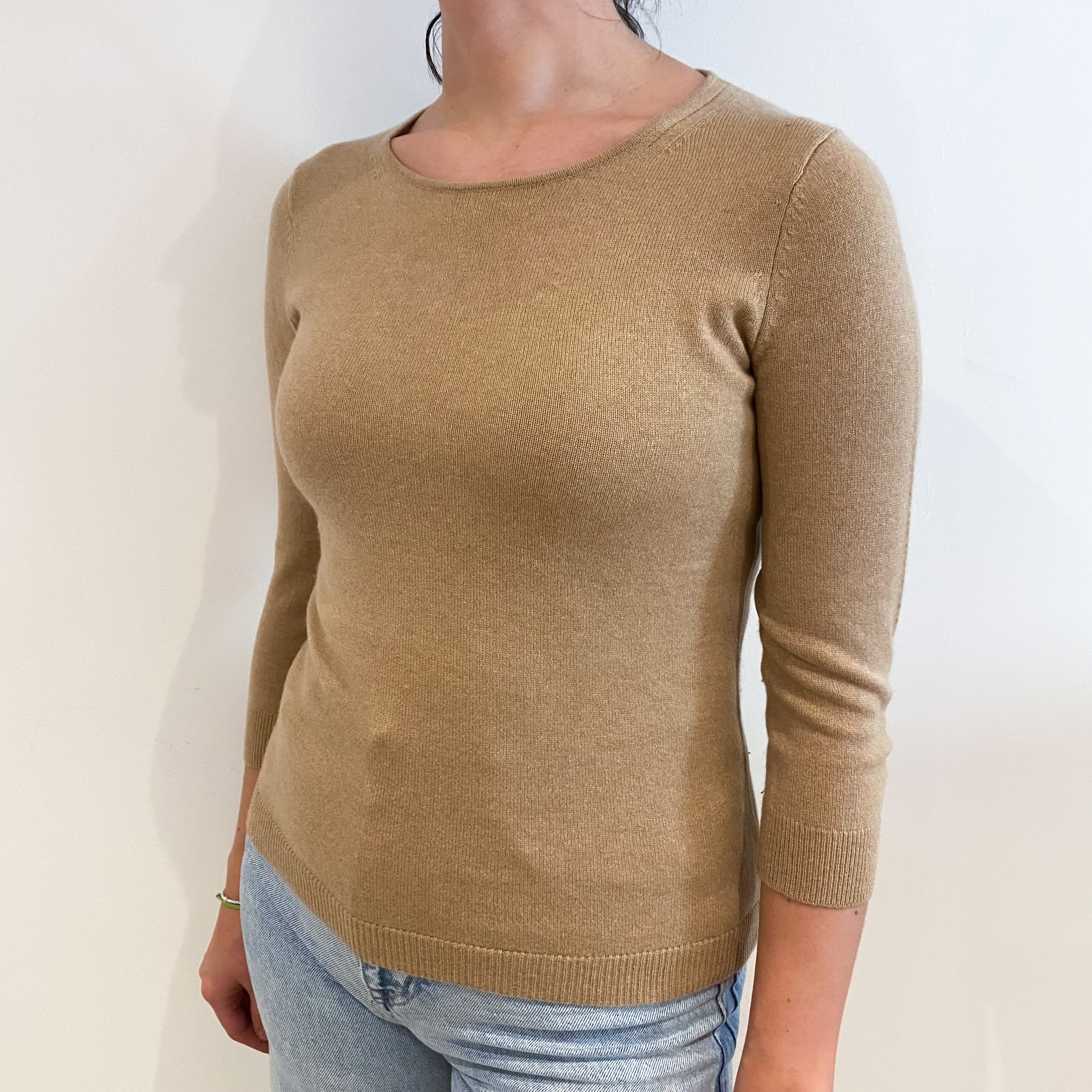 Caramel Crew Neck Jumper Small