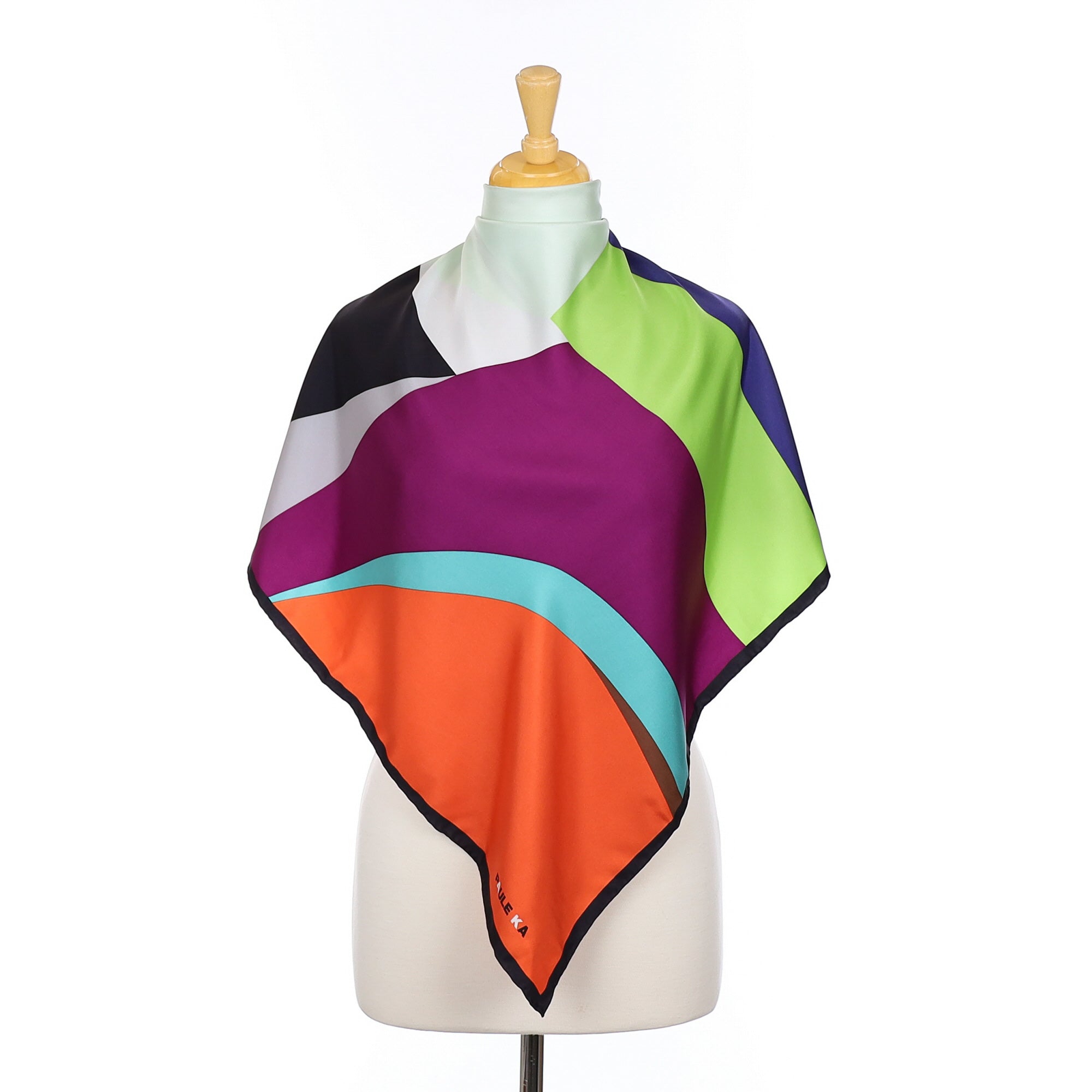 Paule KA Modern Colourful Silk Scarf