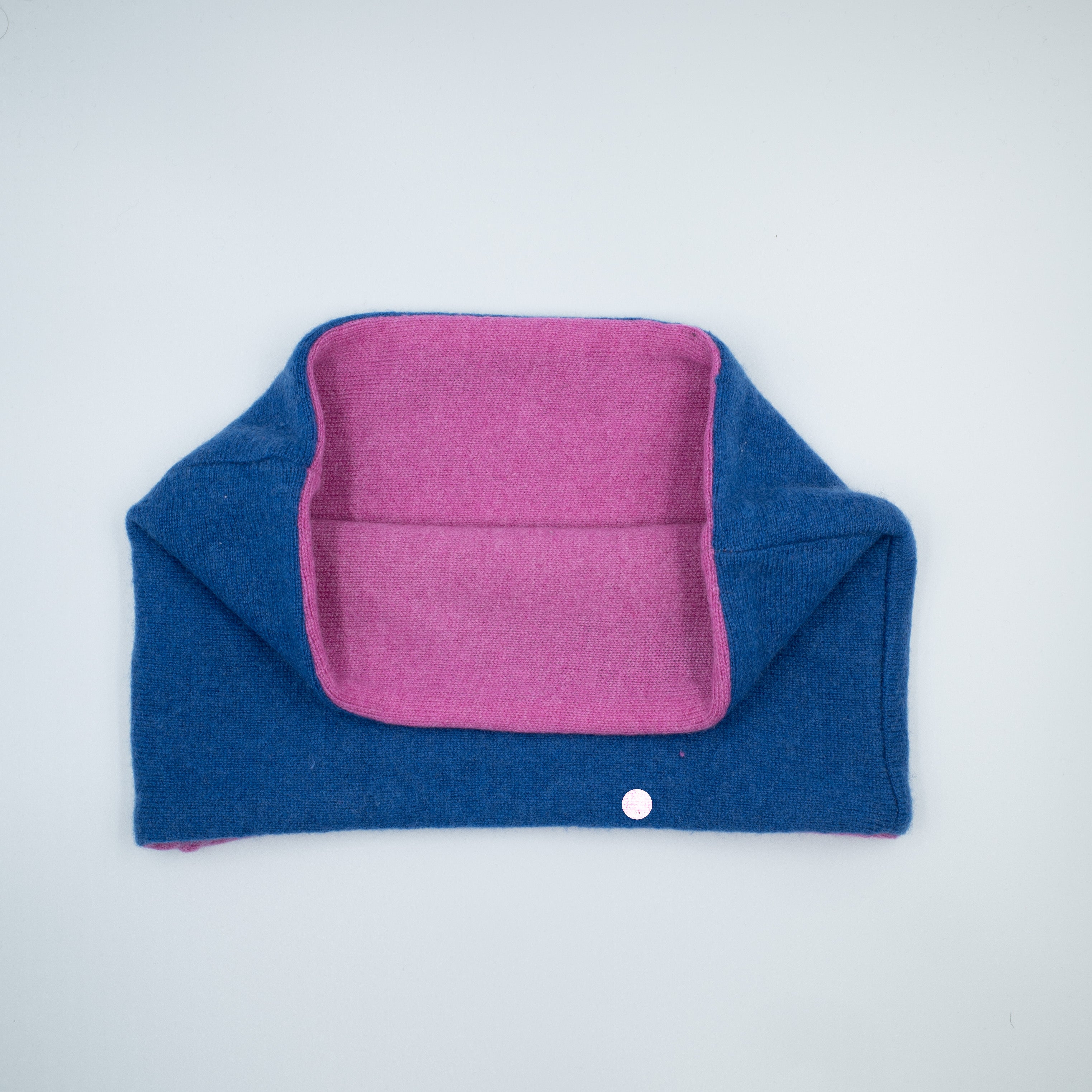 Cobalt Blue and Sweet Pea Pink Neck Warmer