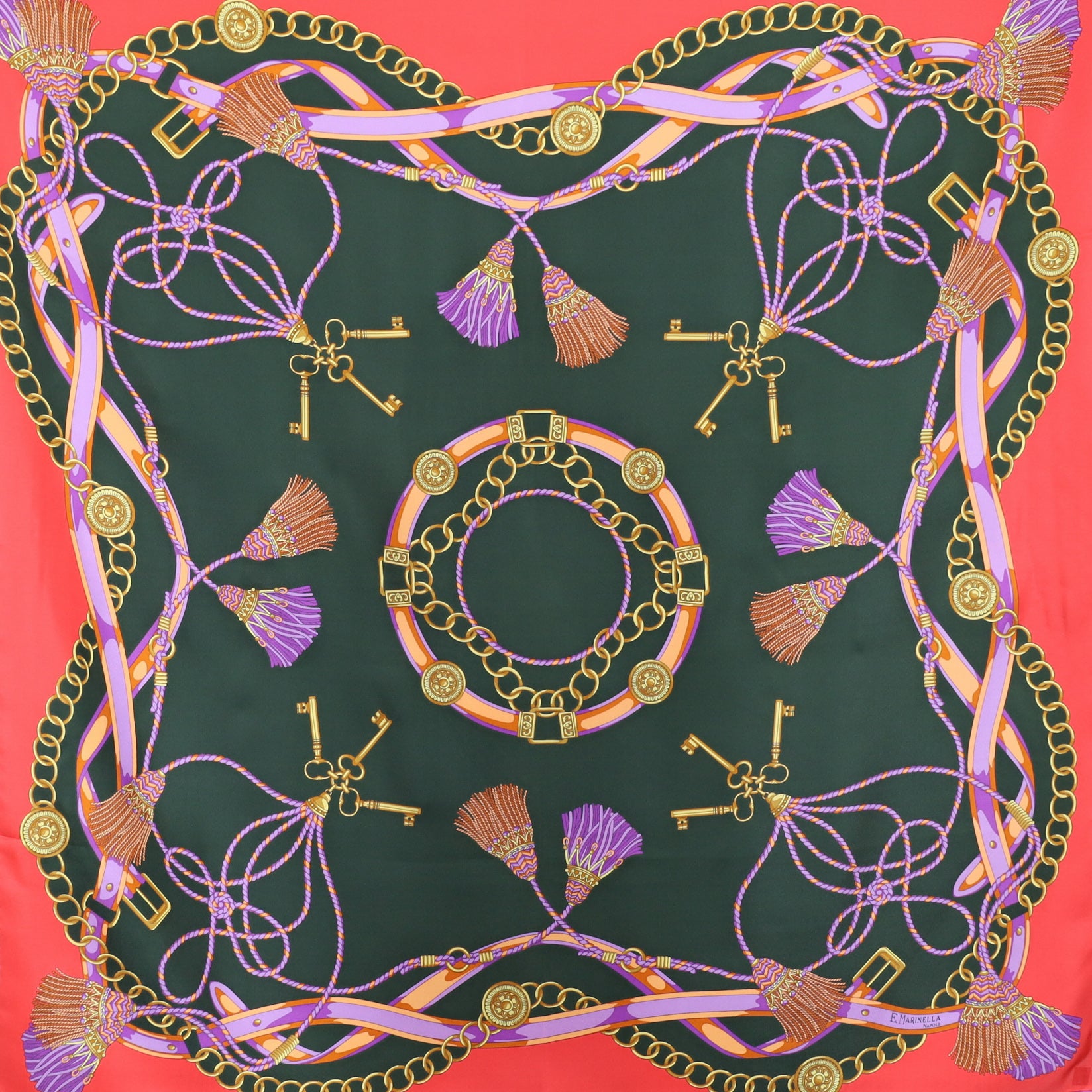 Brand New E.Marinella Silk Scarf