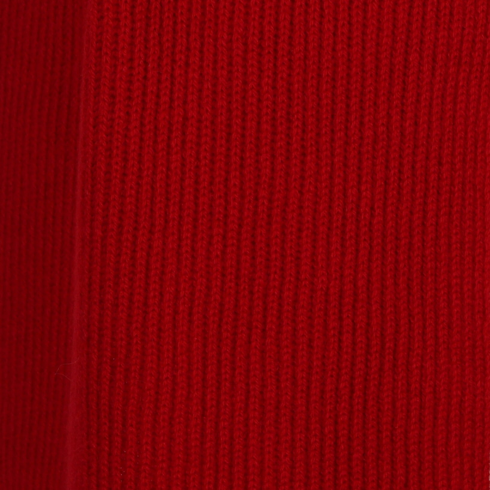 Brand New Scottish Berry Red Rib Cashmere Scarf