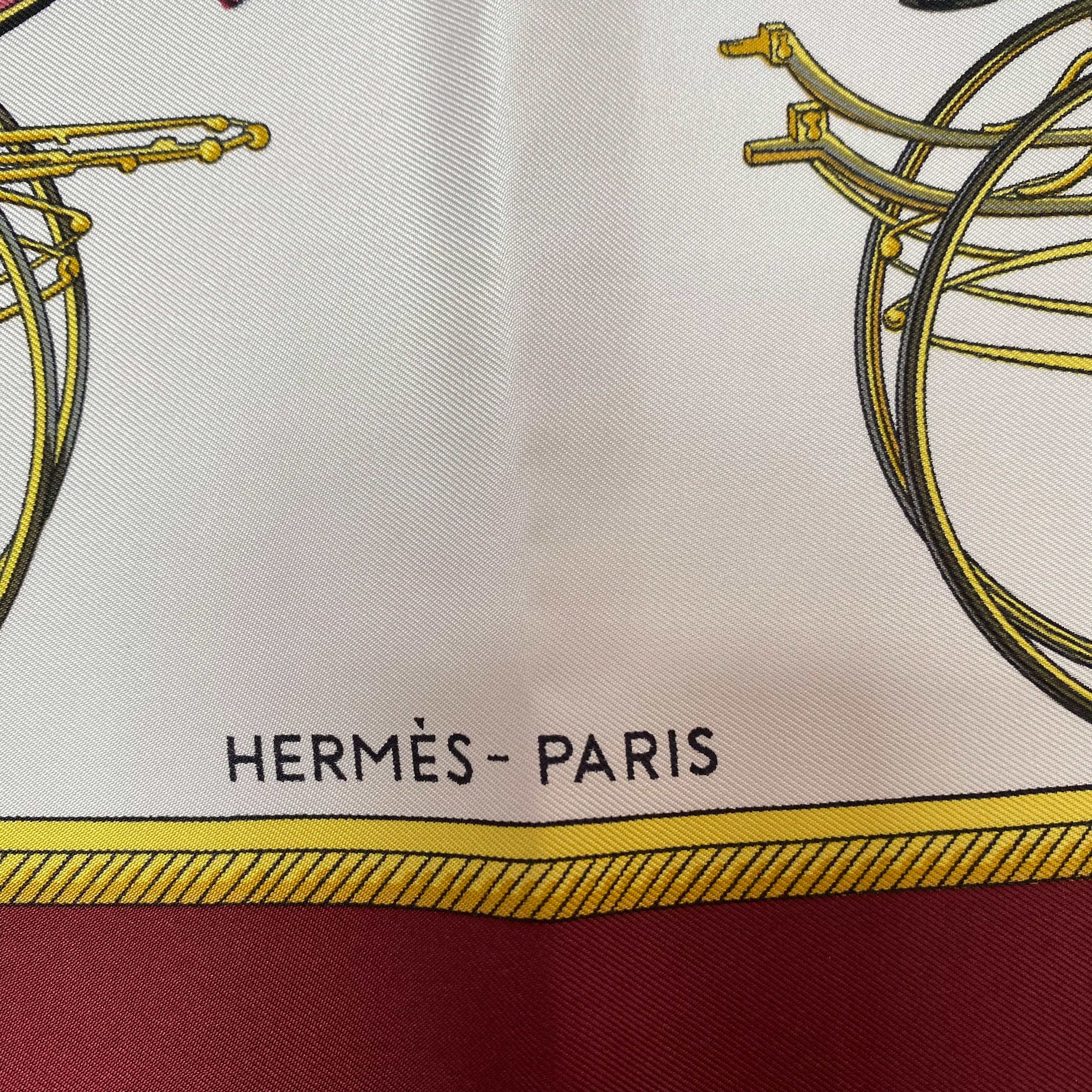 Unworn Boxed Hermes Les Voitures a Transformation 1965 Designer Silk Scarf