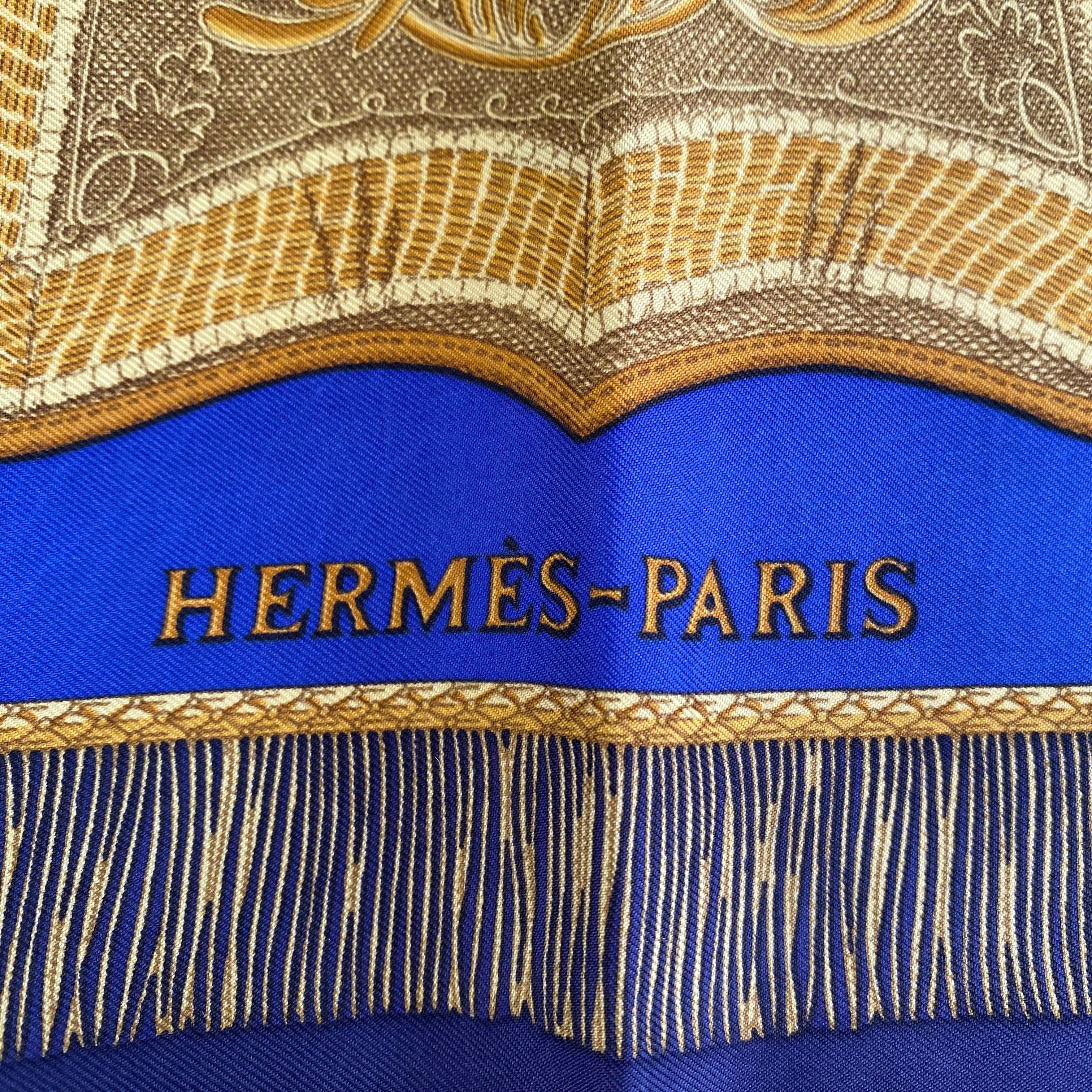 Hermès Poste Et Cavalerie Silk Scarf