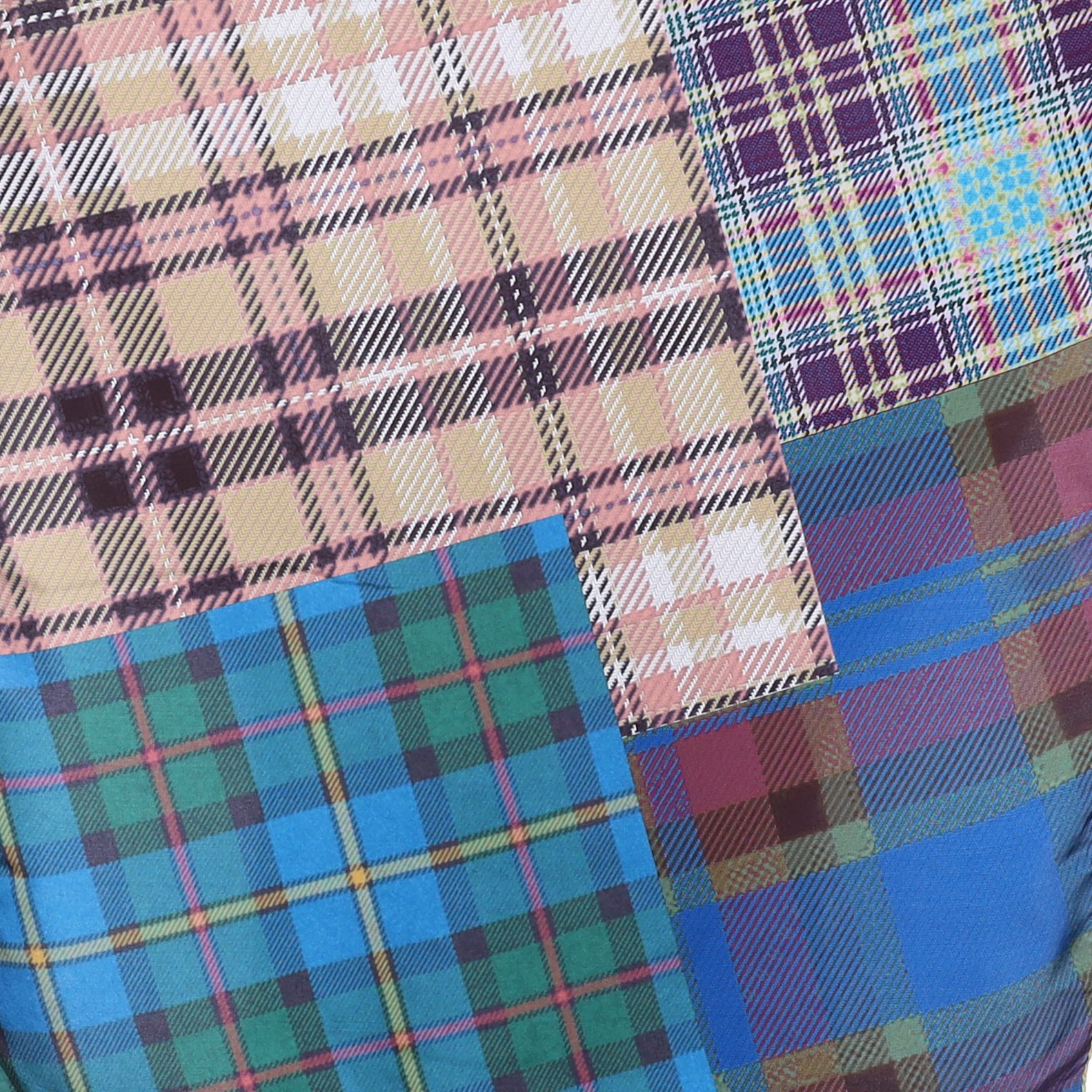 Jane Carr Tartan Designer Silk Scarf