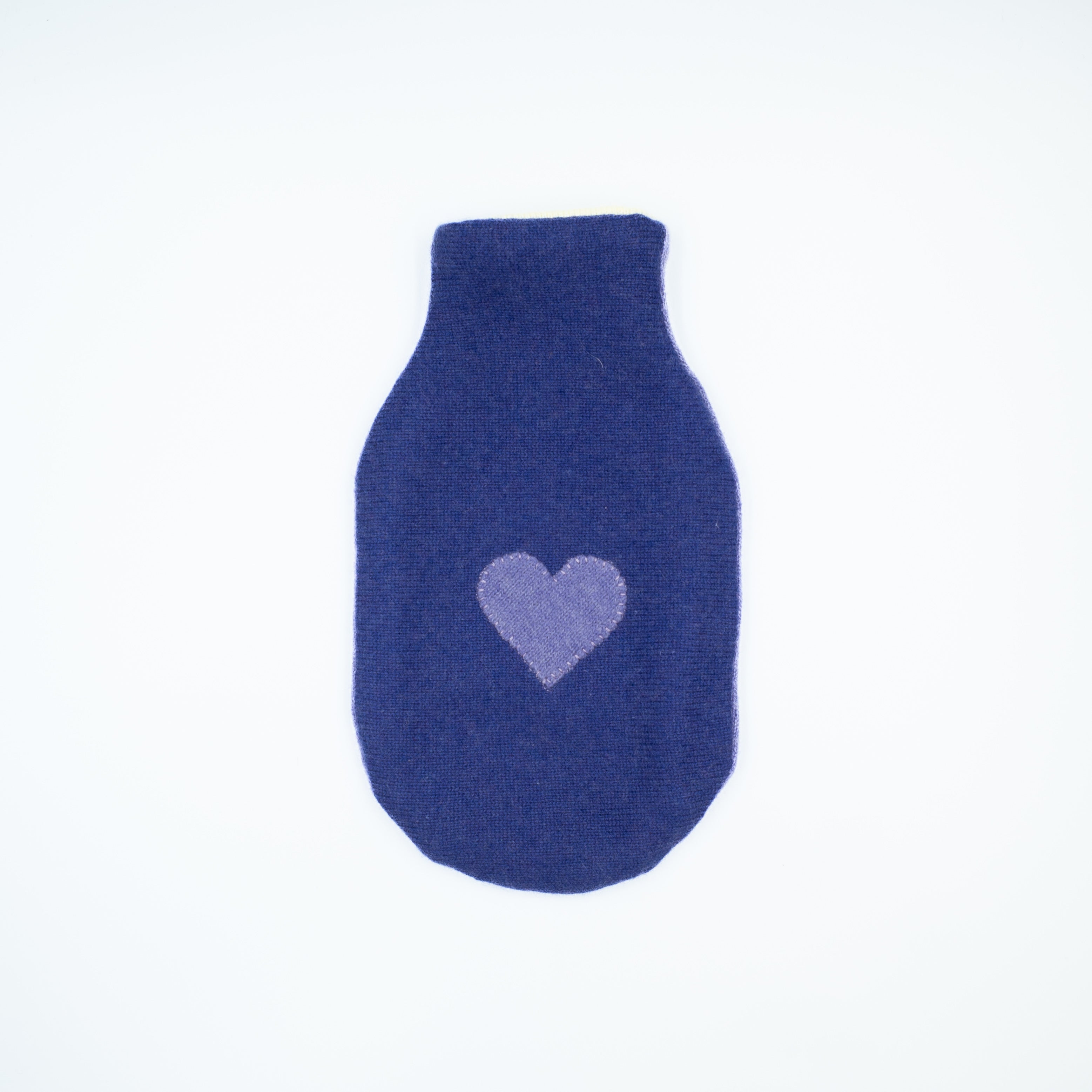 Two Tone Purple Cashmere Small Hot Water Bottle