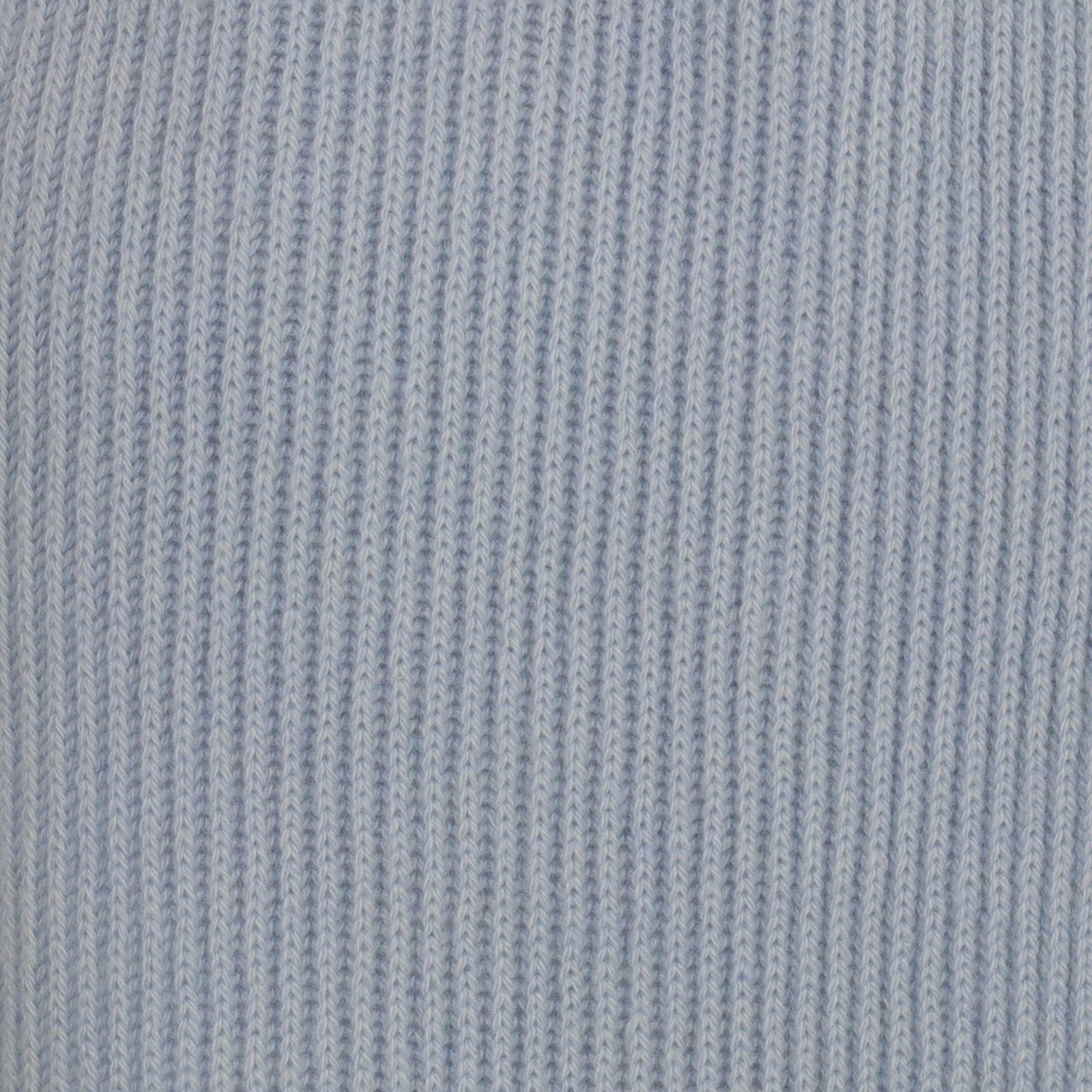 Brand New Scottish Baby Blue Rib Cashmere Scarf