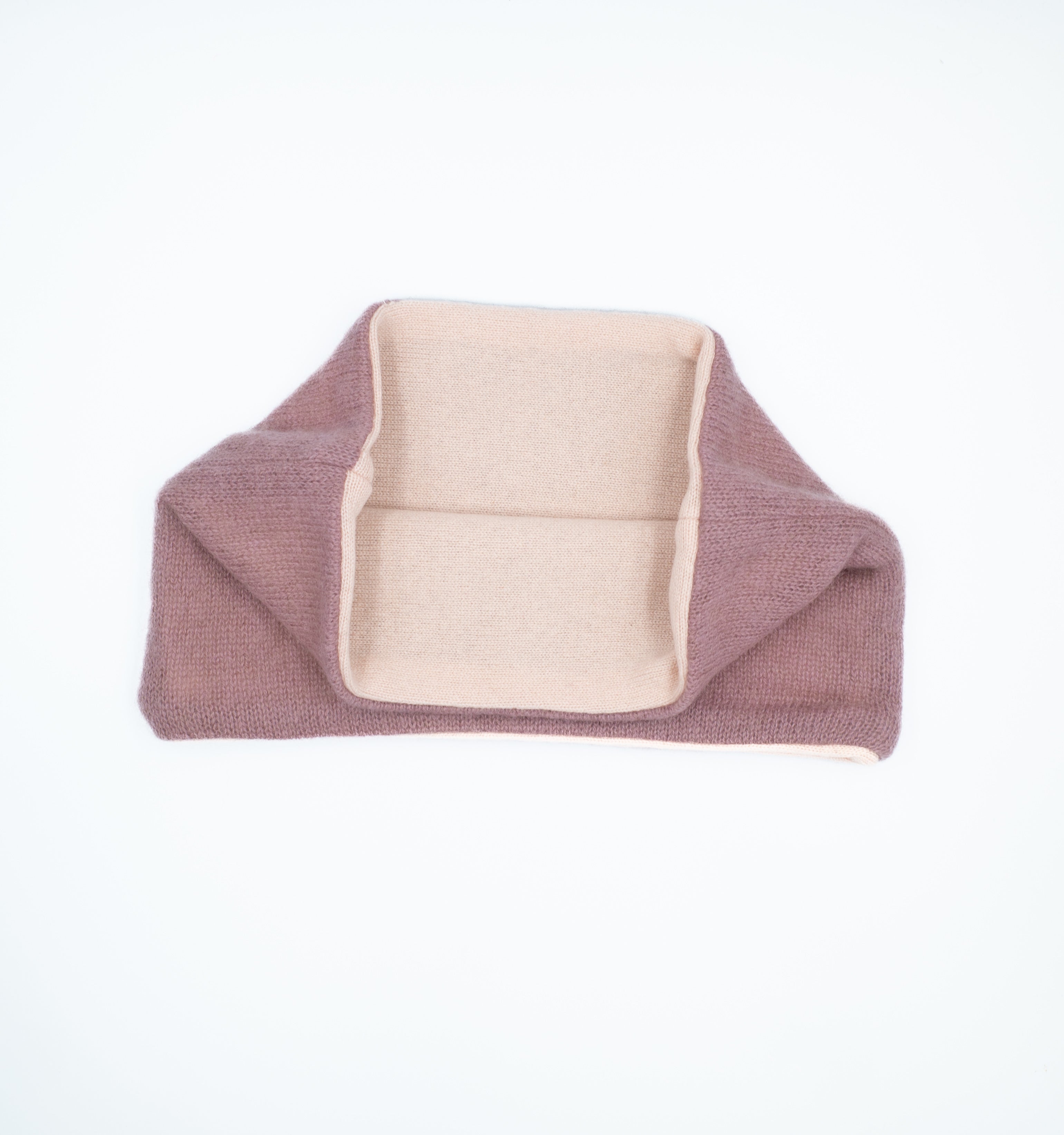 Heather Purple and Baby Pink Neck Warmer