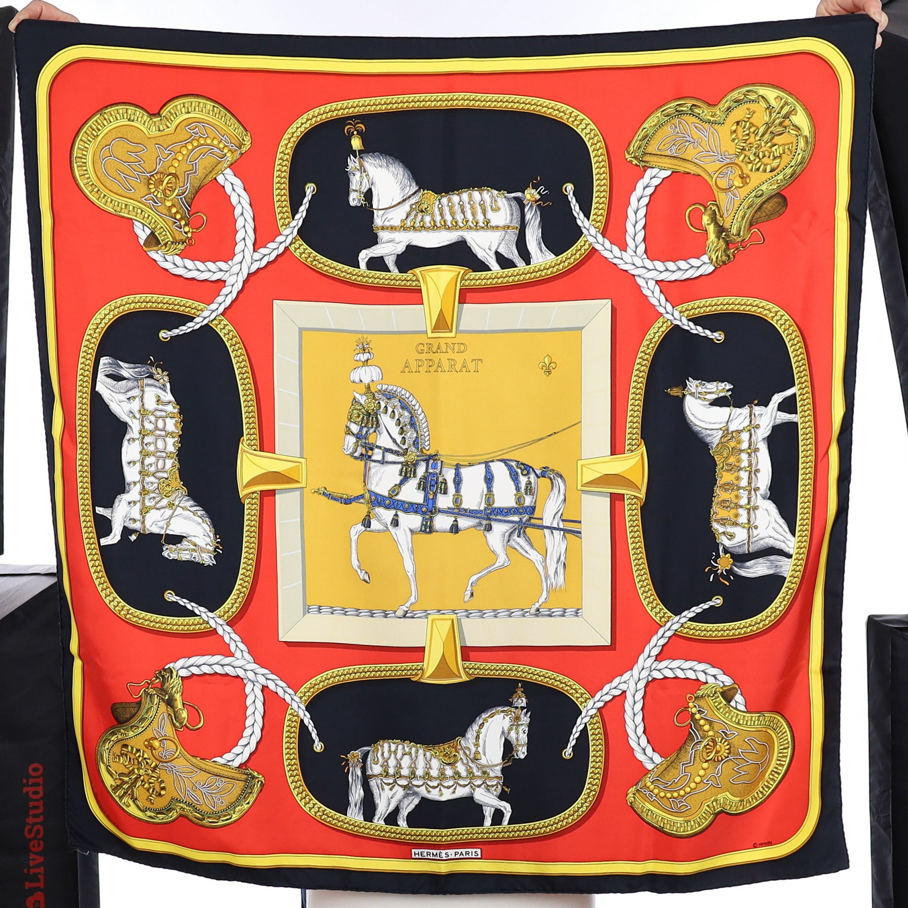 Hermès Grand Apparat Silk Scarf