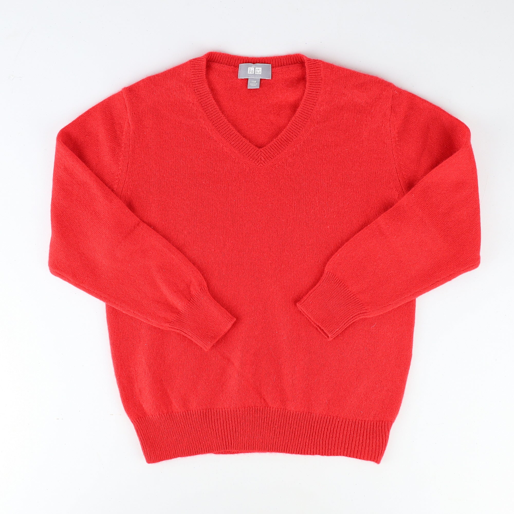 Children’s Scarlett Red V Neck Jumper Age 4-5