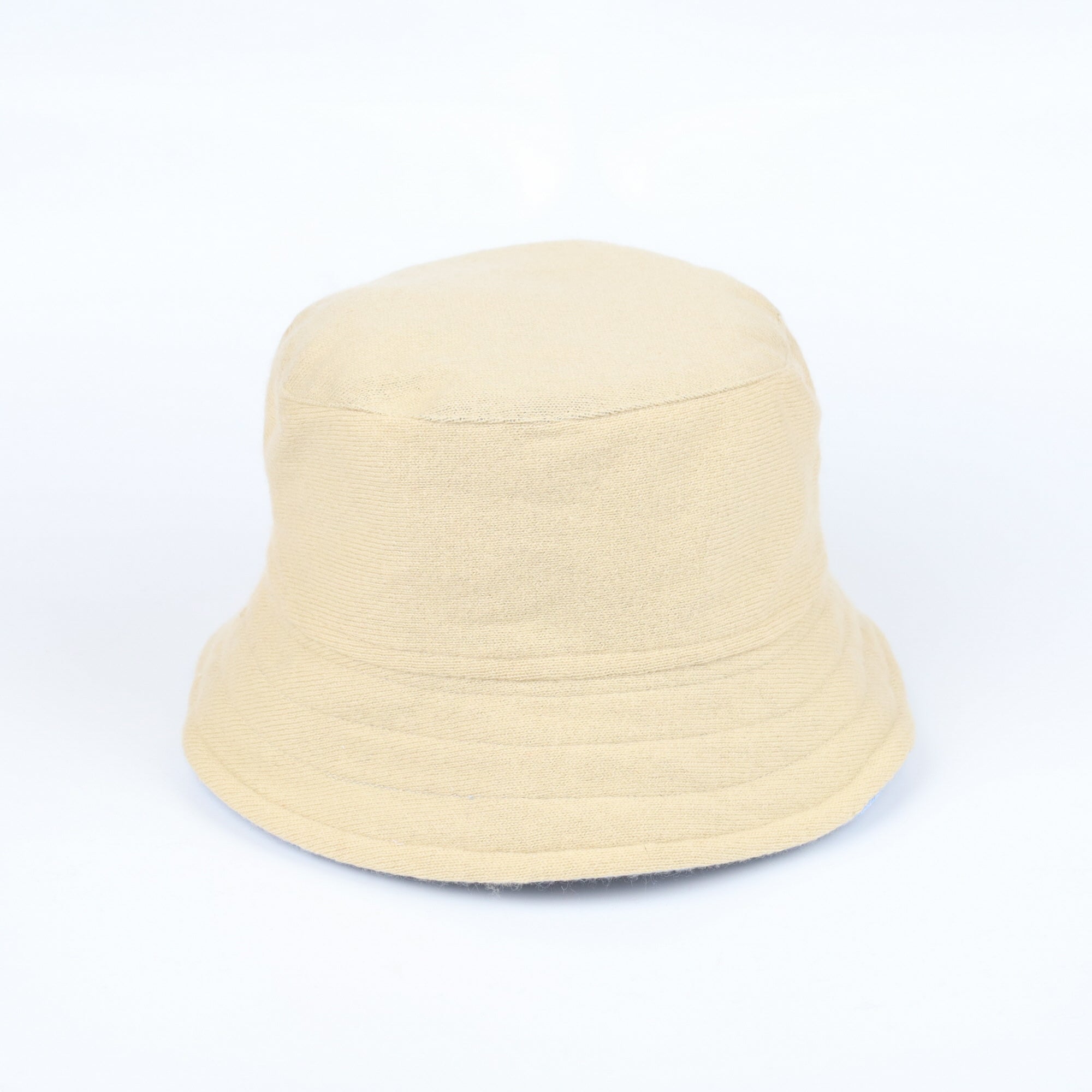 Sand Beige Reversible Cashmere Bucket Hat Medium