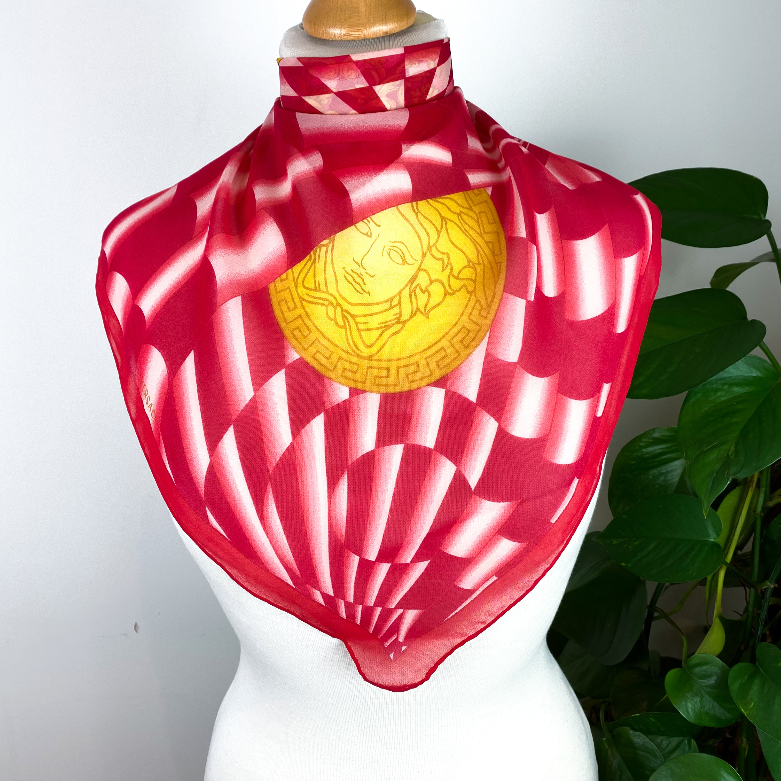 Versace Silk Crêpe Designer Scarf