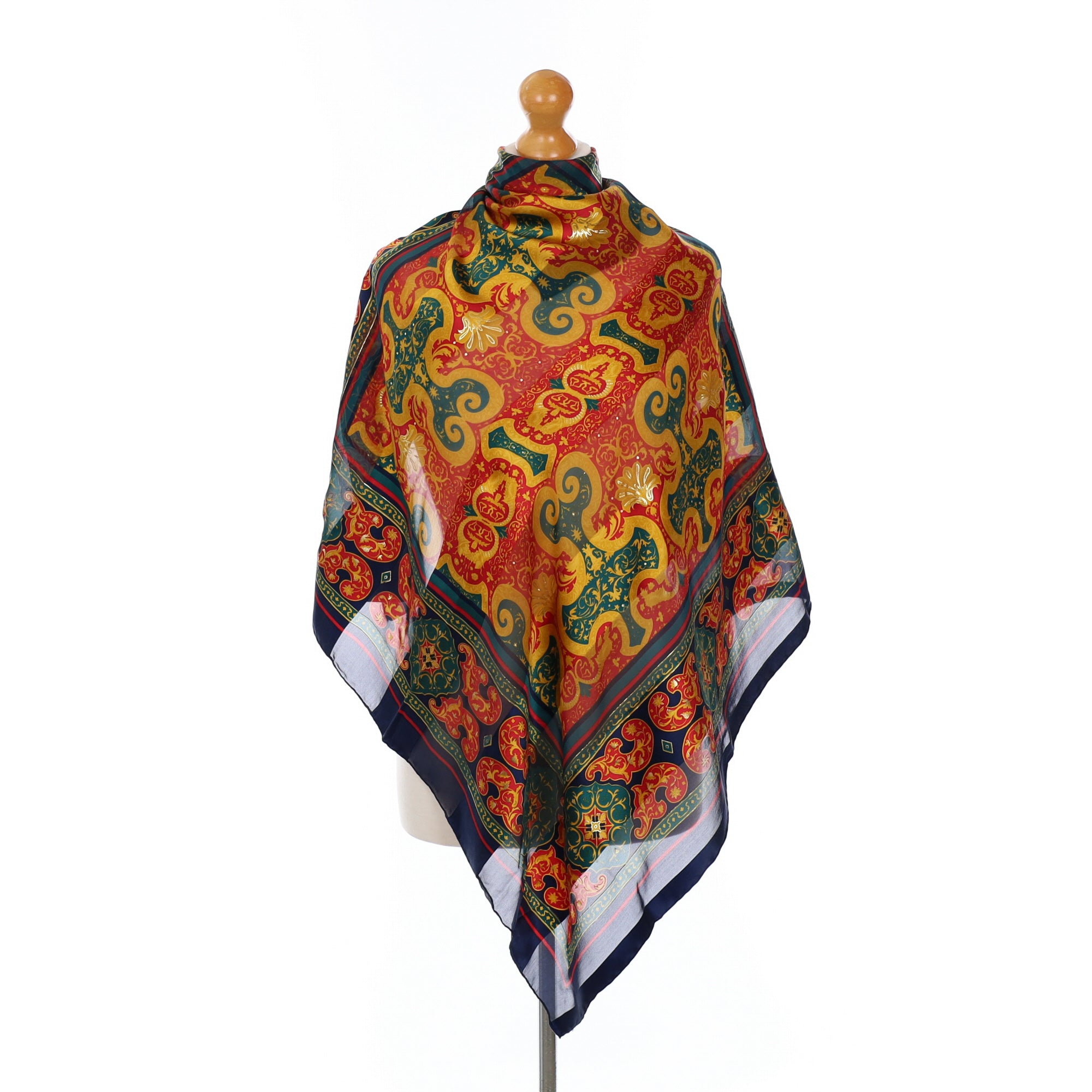 Unworn Vakko Boxed Silk Scarf