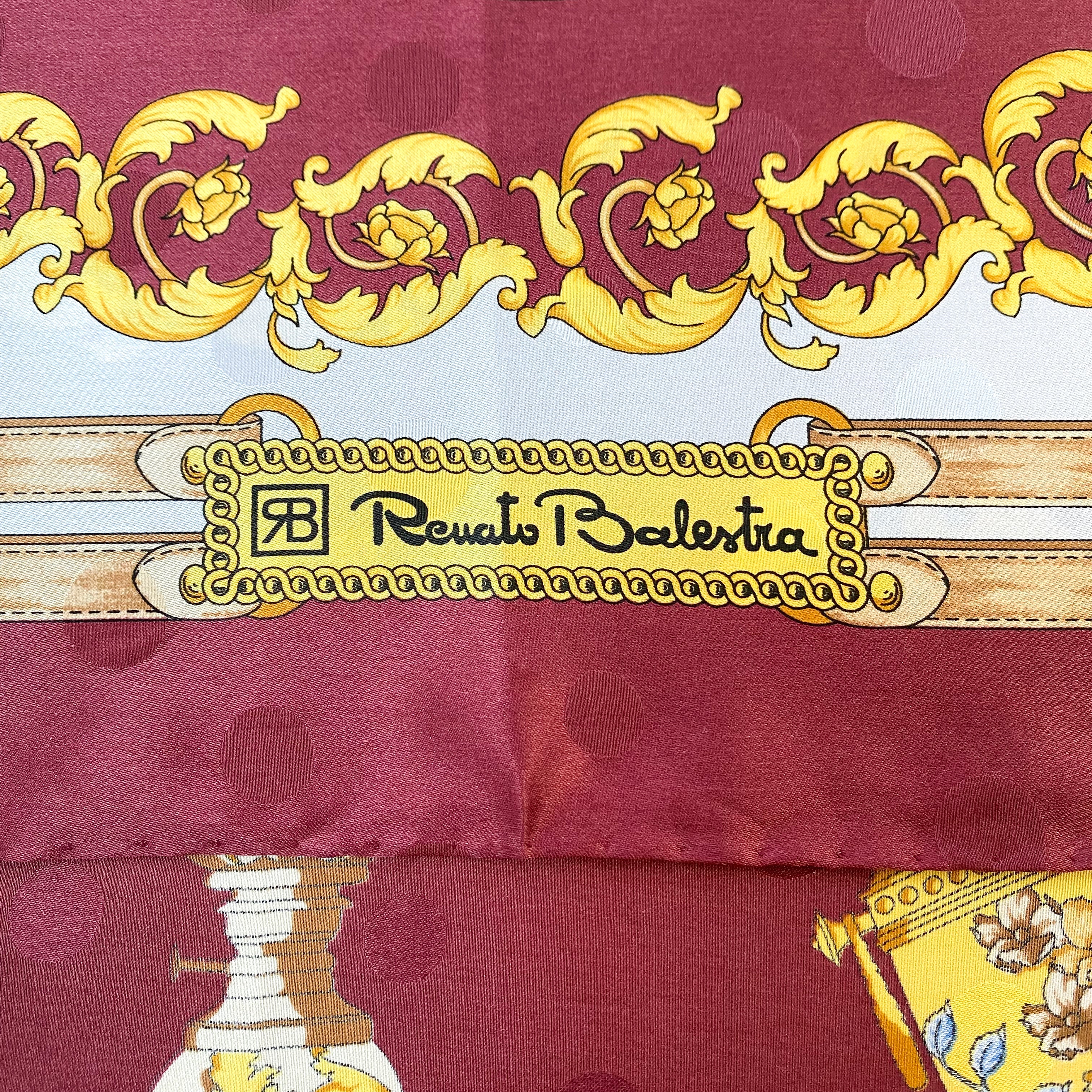 Brand New Renato Balestra Silk Scarf