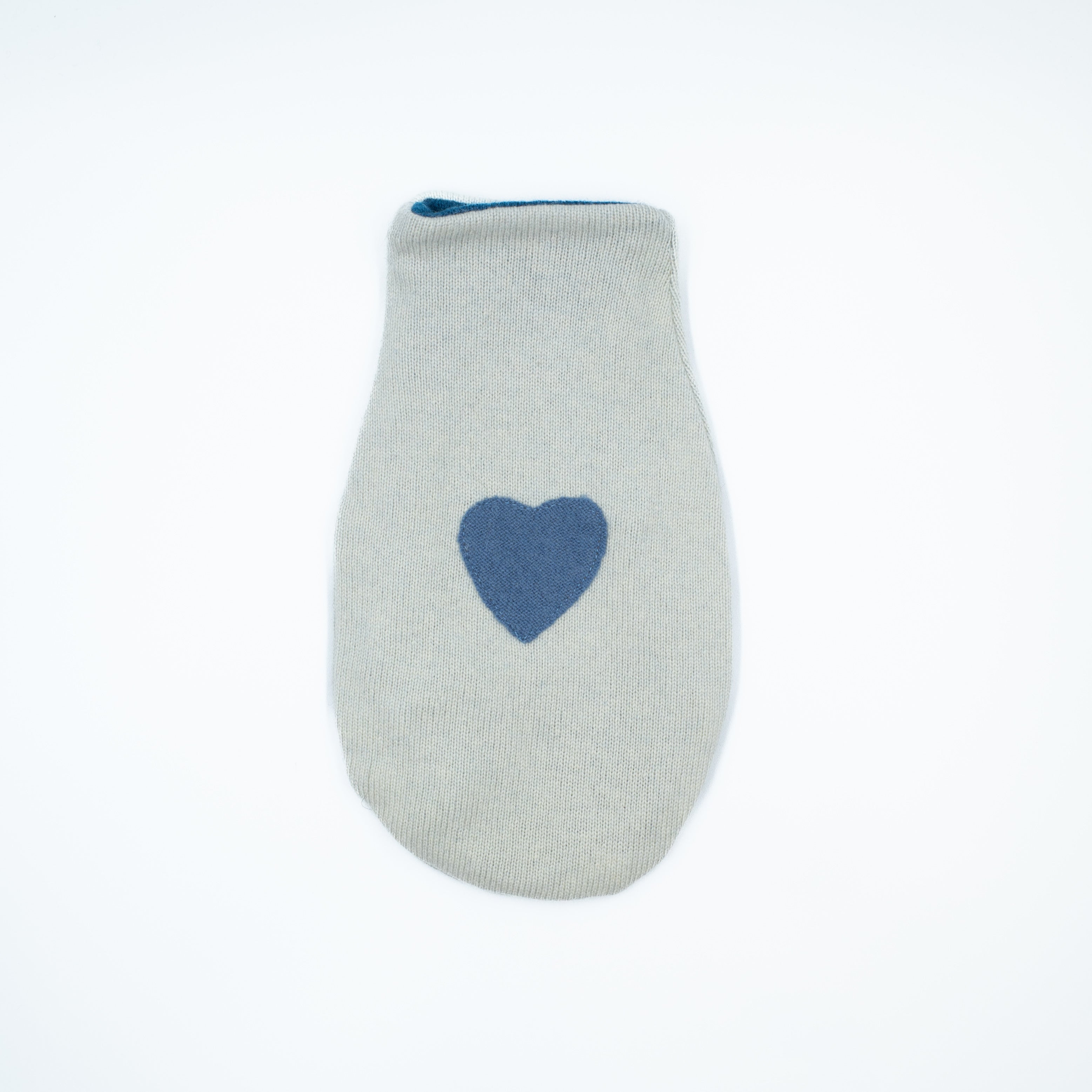 Palest Aqua Blue Cashmere Small Hot Water Bottle