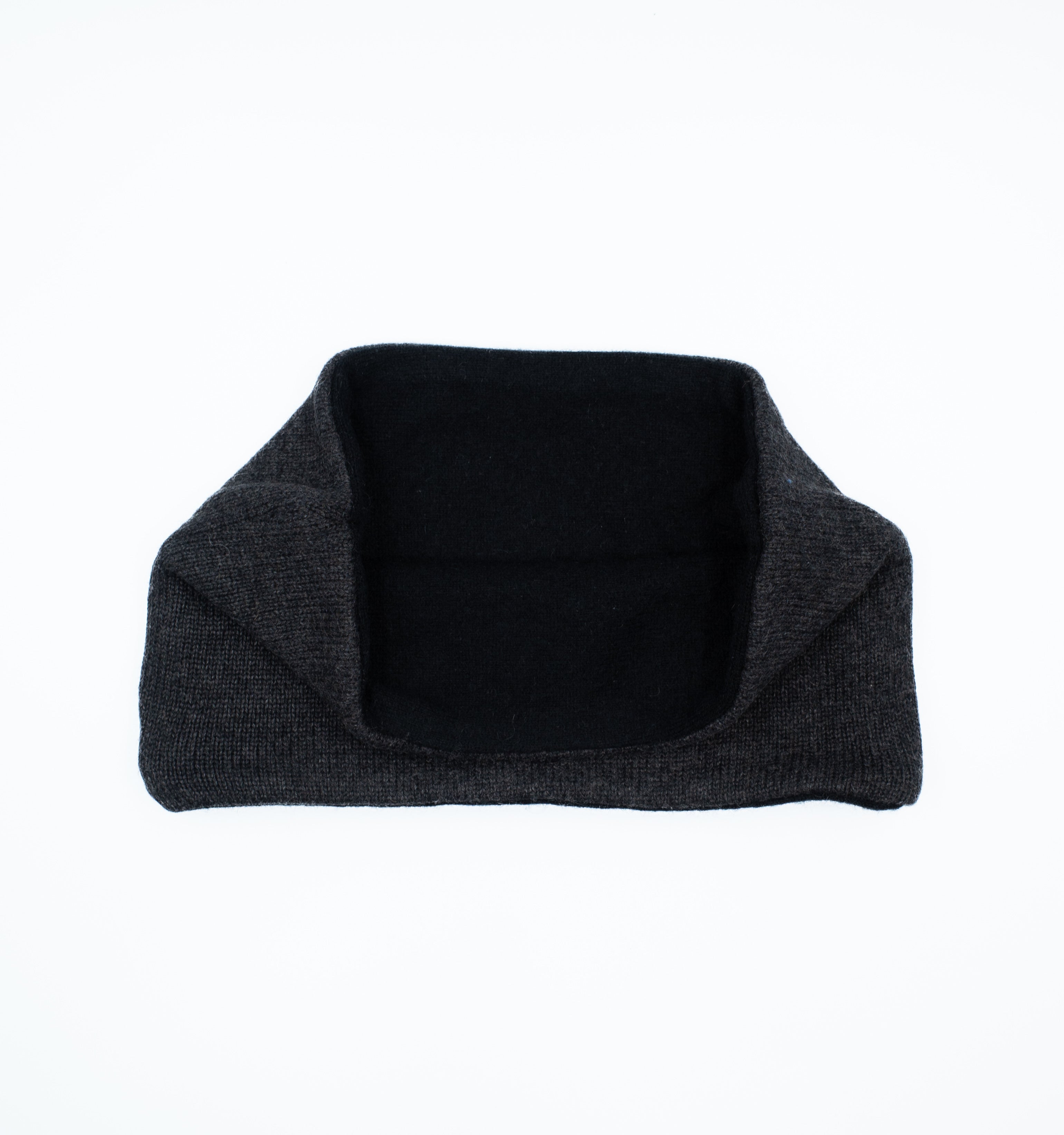 Charcoal Grey and Black Neck Warmer