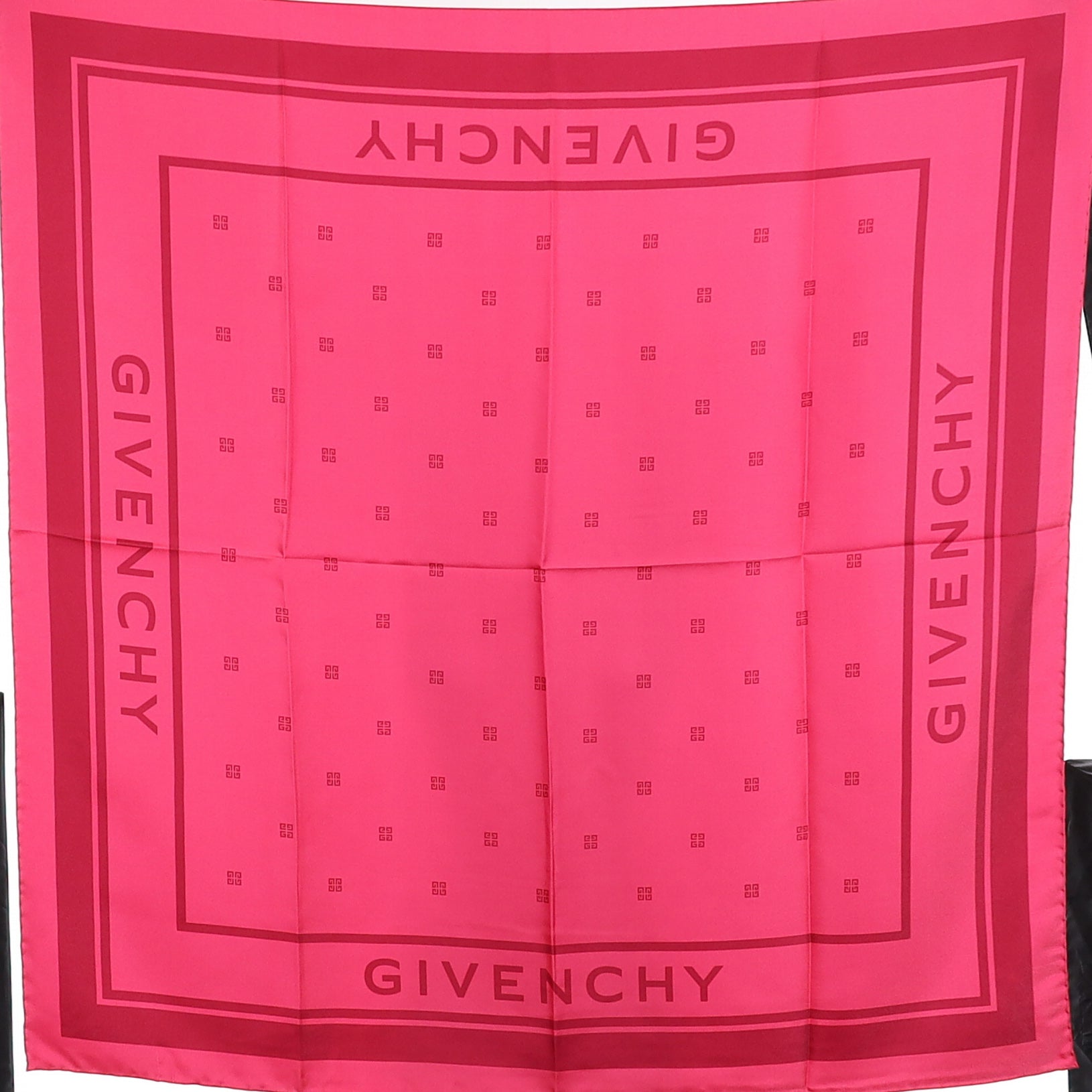 Brand New Givenchy Cherry Pink Silk Scarf