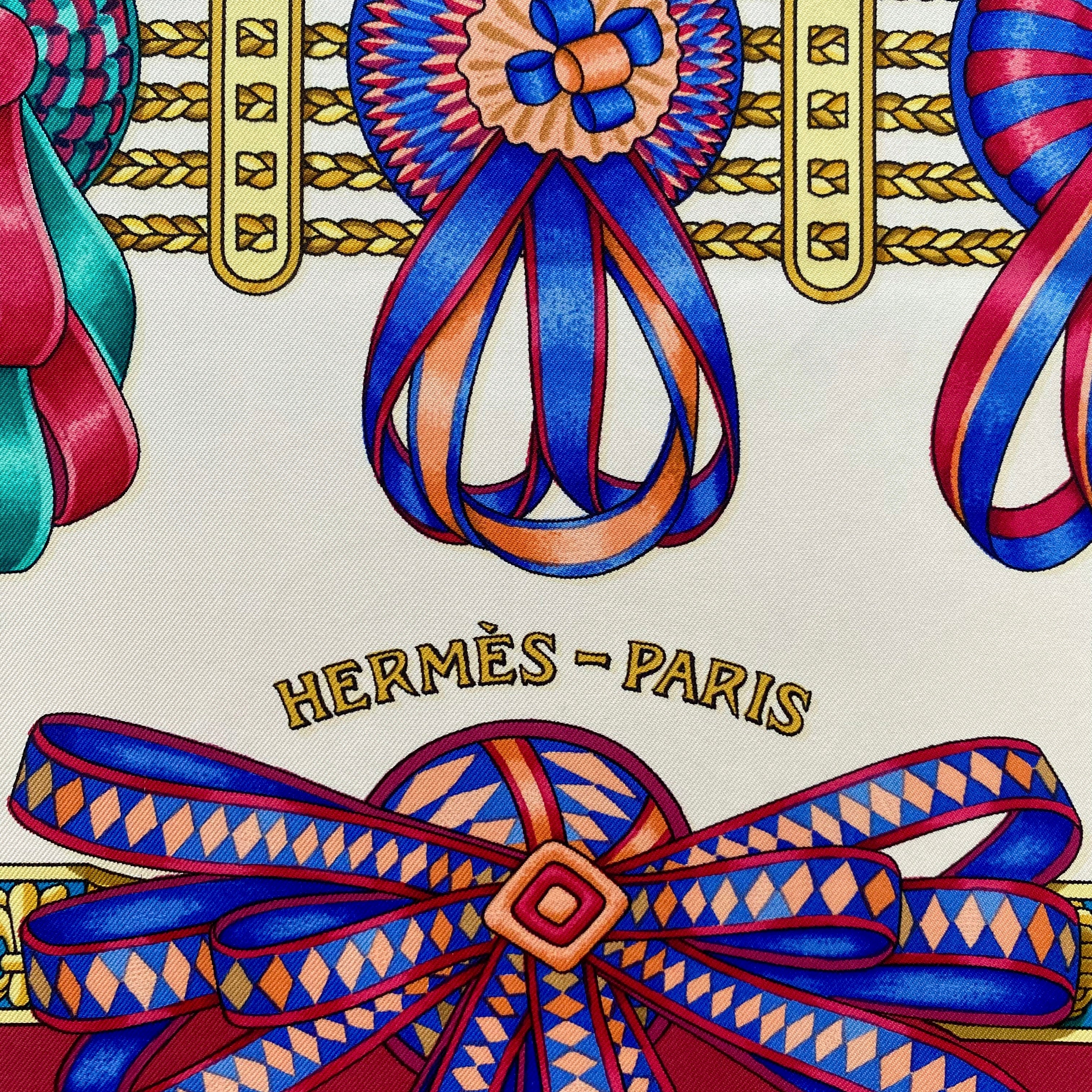 Hermès Les Rubans Du Cheval Silk Scarf