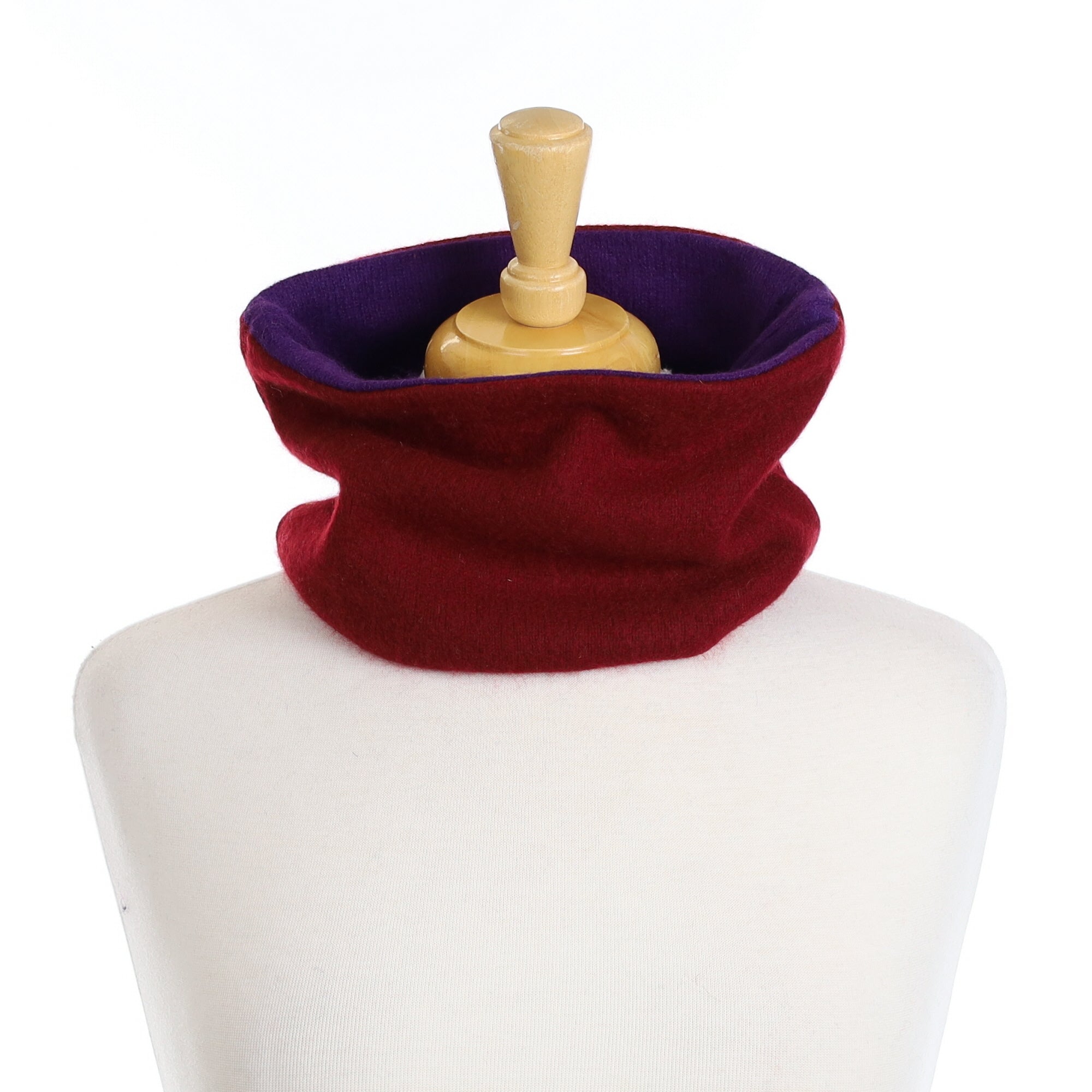 Burgundy and Purple Neck Warmer