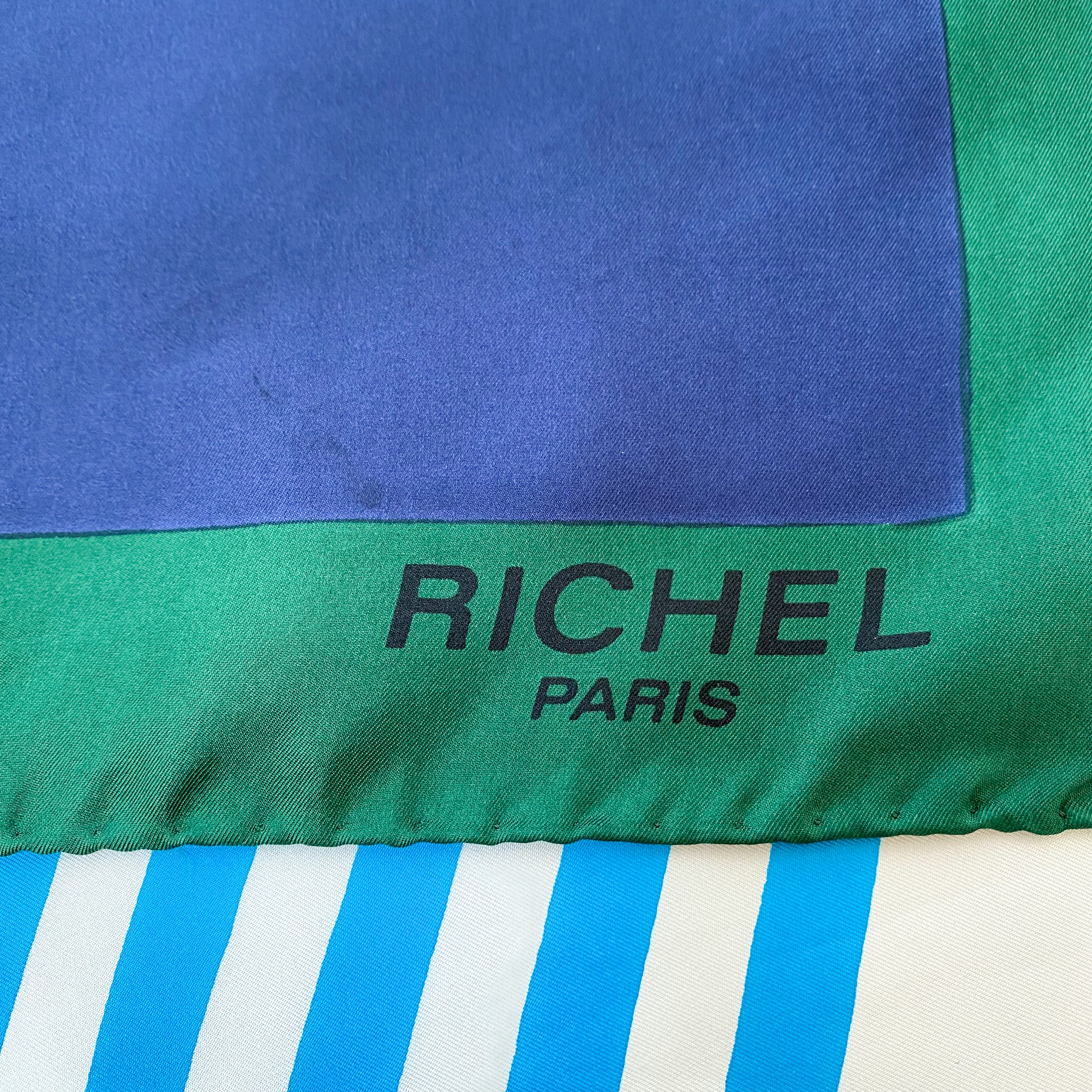 1970s Richel Paris Vintage Silk Scarf