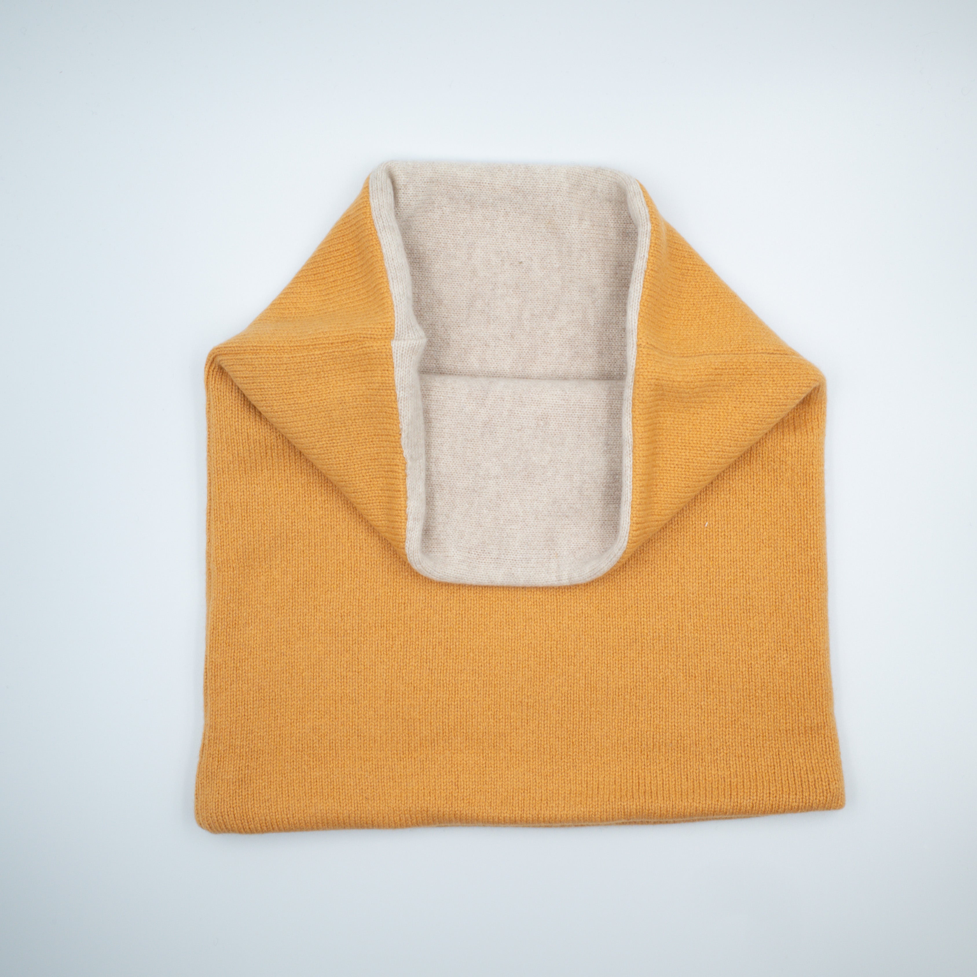 Marmalade Orange and Oatmeal Luxury Double Layered Snood