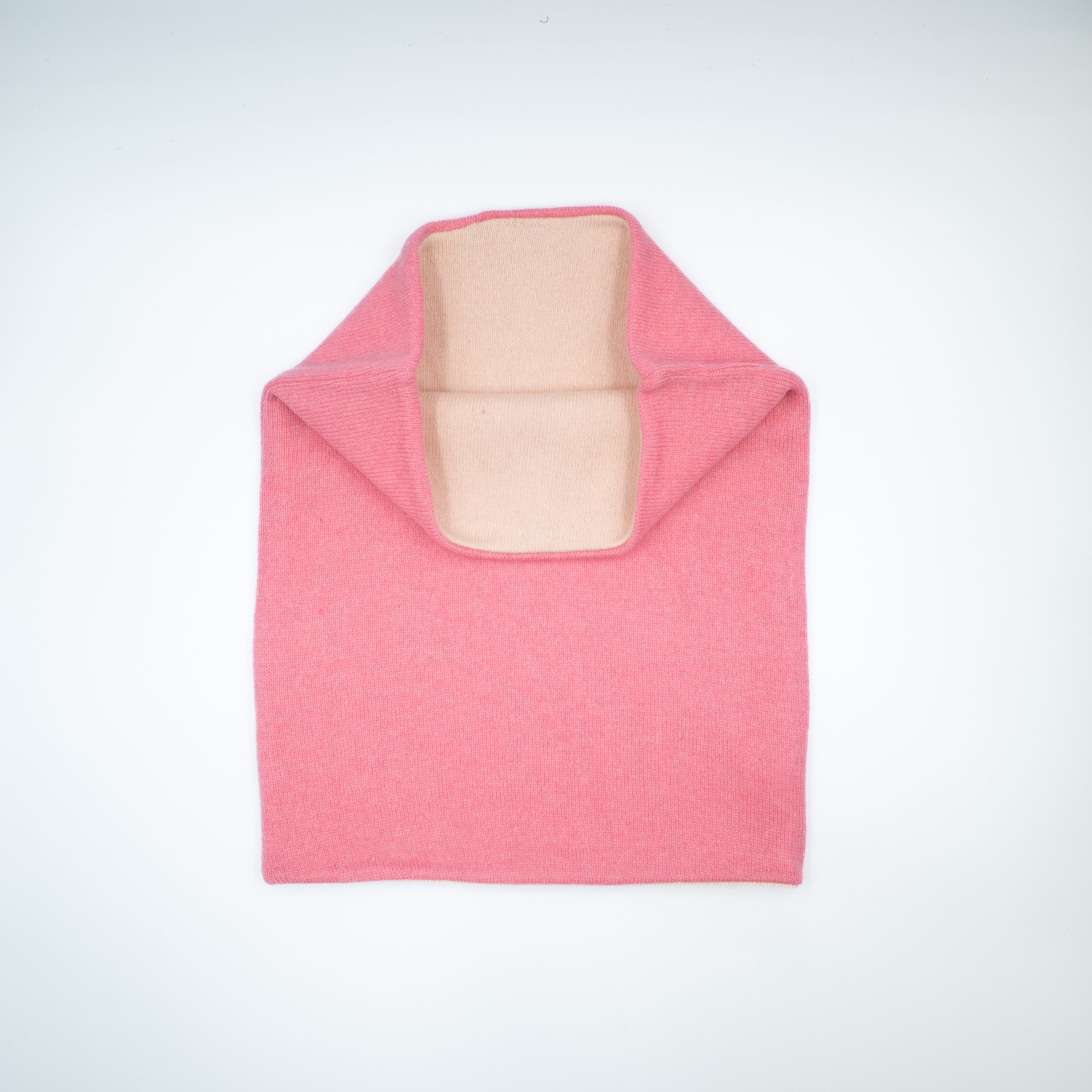 Flamingo and Oyster Pink Luxury Double Layered Snood